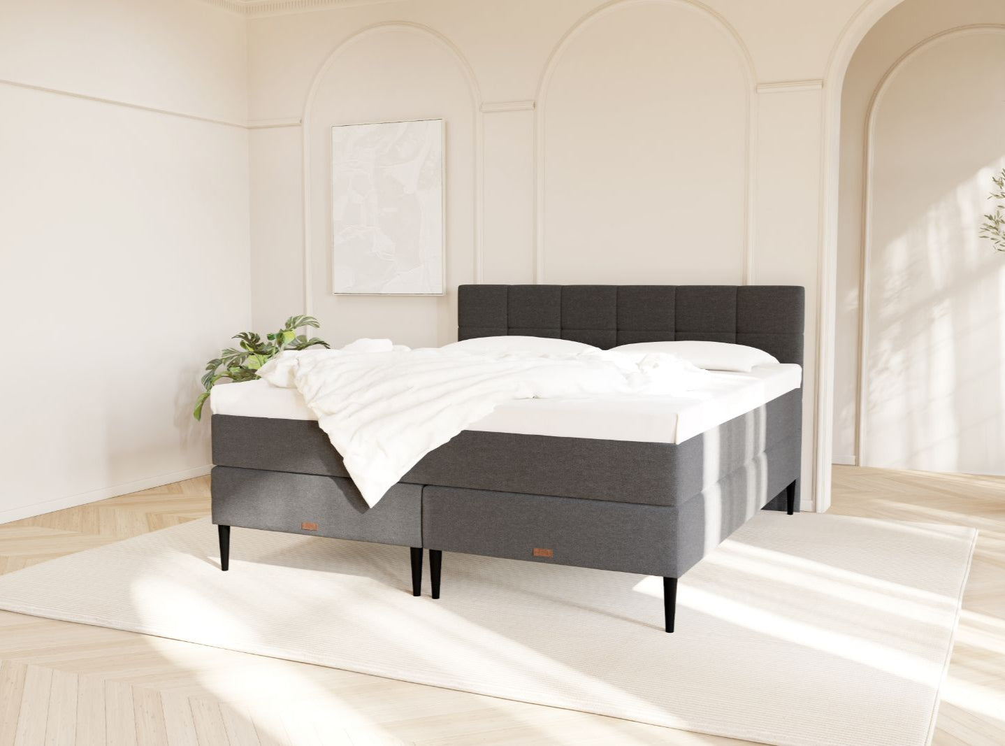 SÖVNN Nala Kontinentalseng - 80x200 - grå