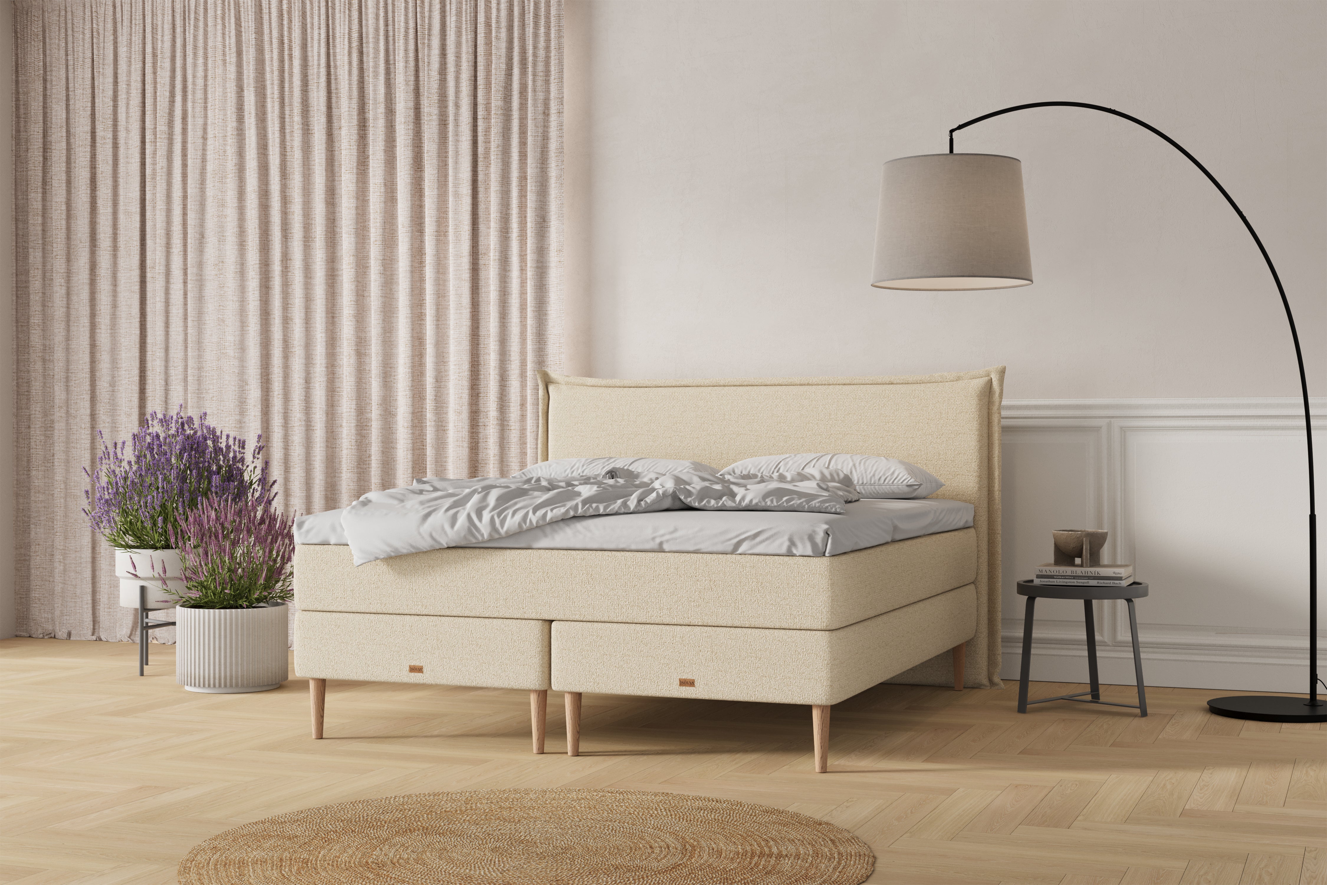 SÖVNN Nala Kontinentalseng - 120x200 - Lys Beige