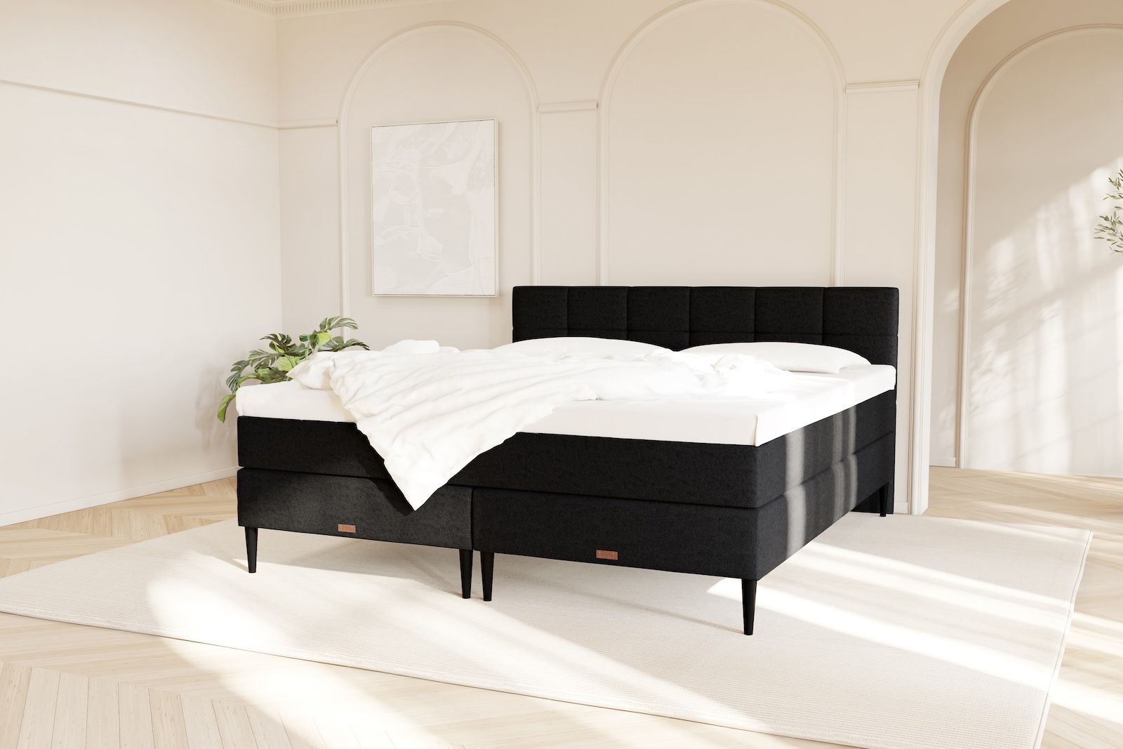SÖVNN Nala Kontinentalseng - 80x200 - Sort