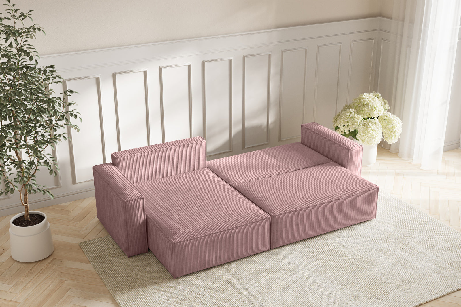 Neo Sovesofa L XL- Velvet Rose