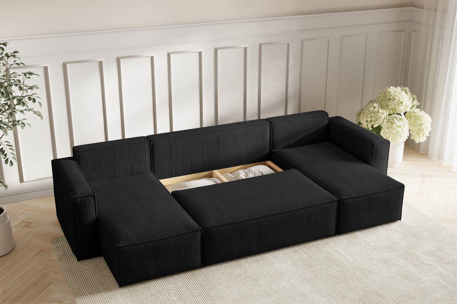 Neo Sovesofa U - Velvet Black