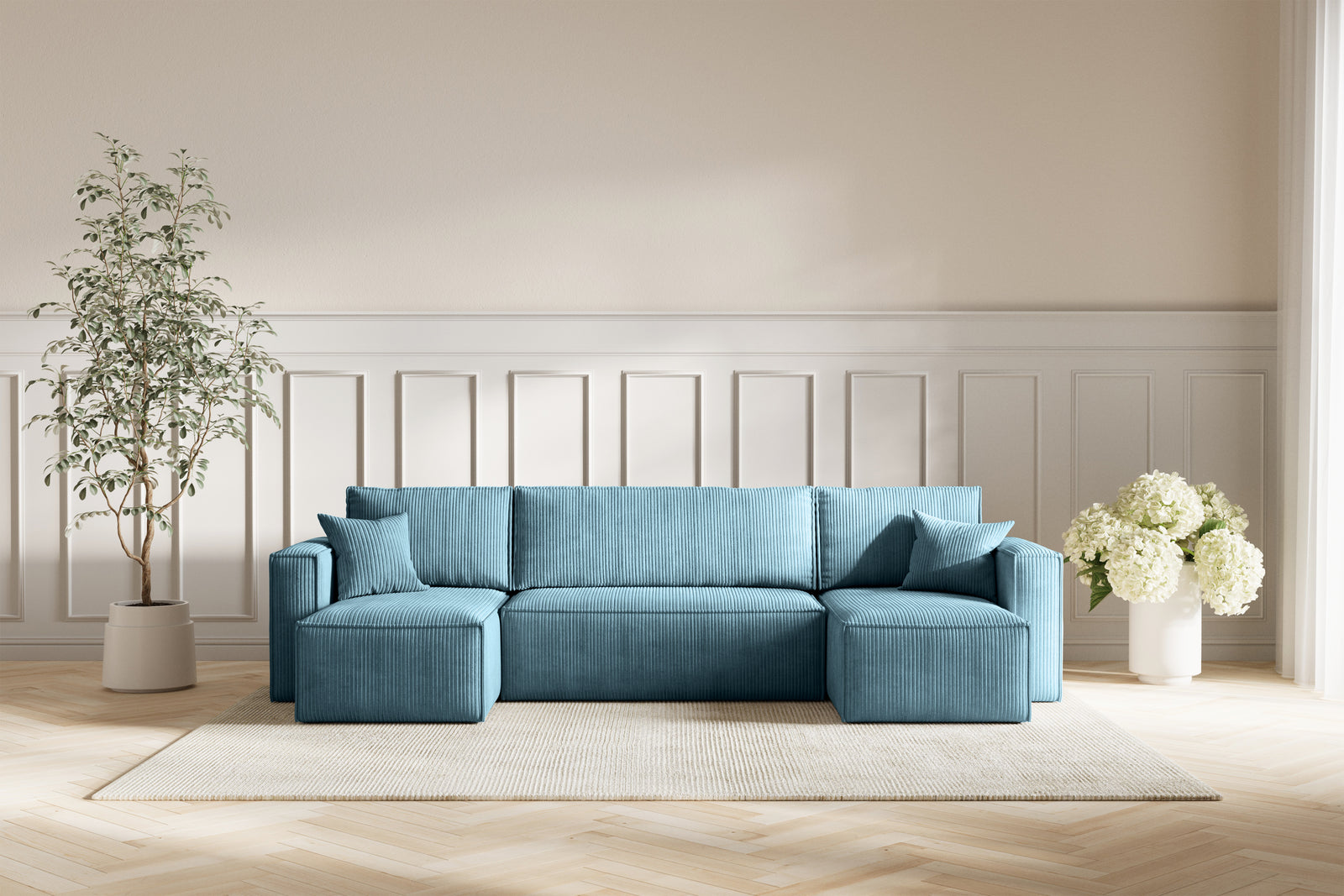 Neo Sovesofa U - Velvet Blue