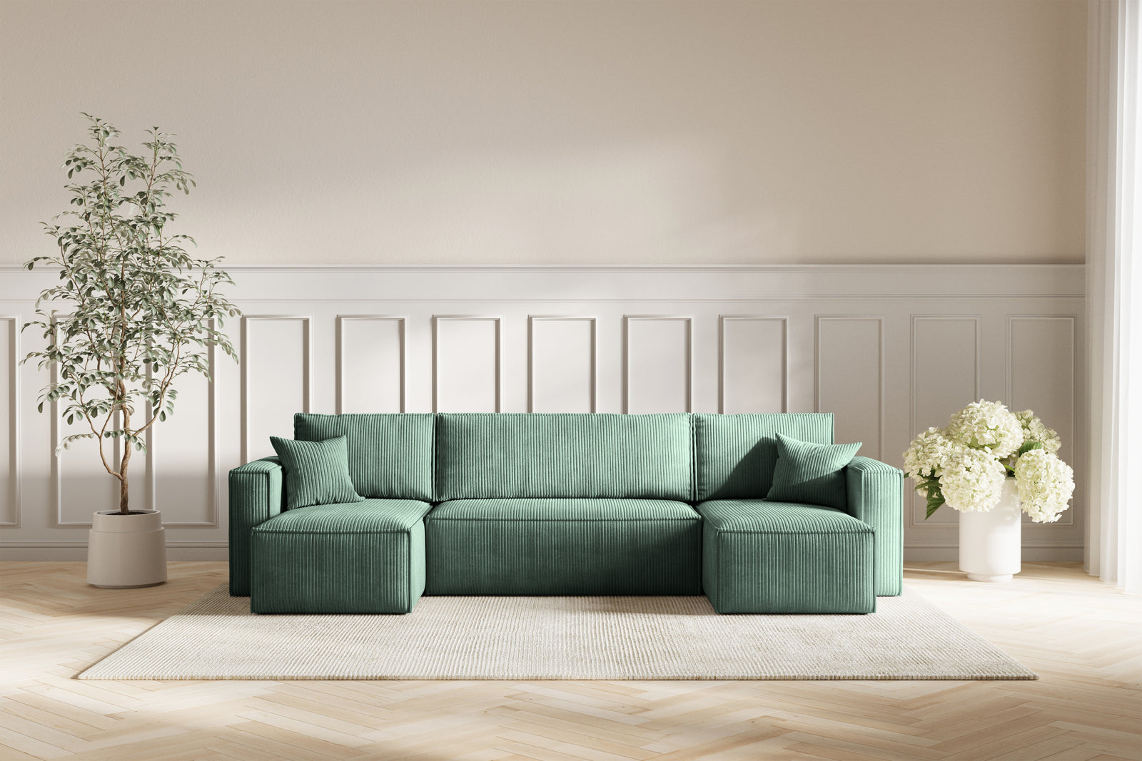 Neo Sovesofa U - Velvet Green