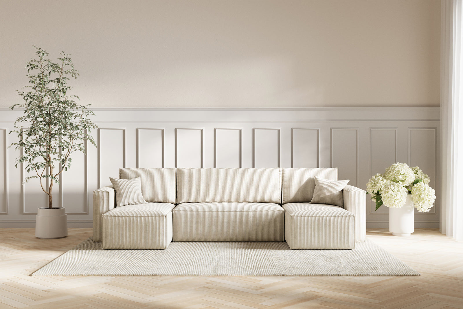 Neo Sovesofa U - Velvet Ivory