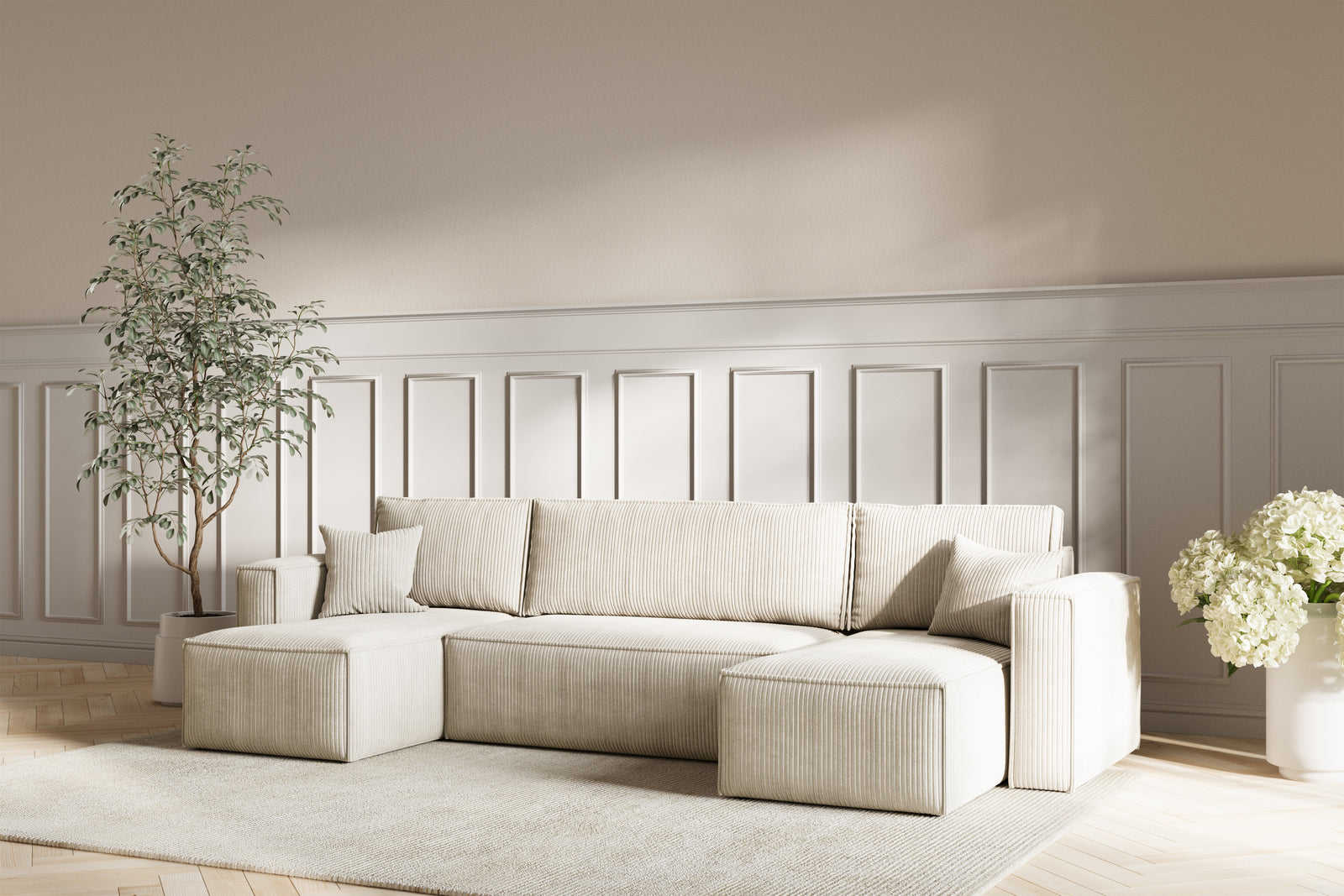 Neo Sovesofa U - Velvet Ivory