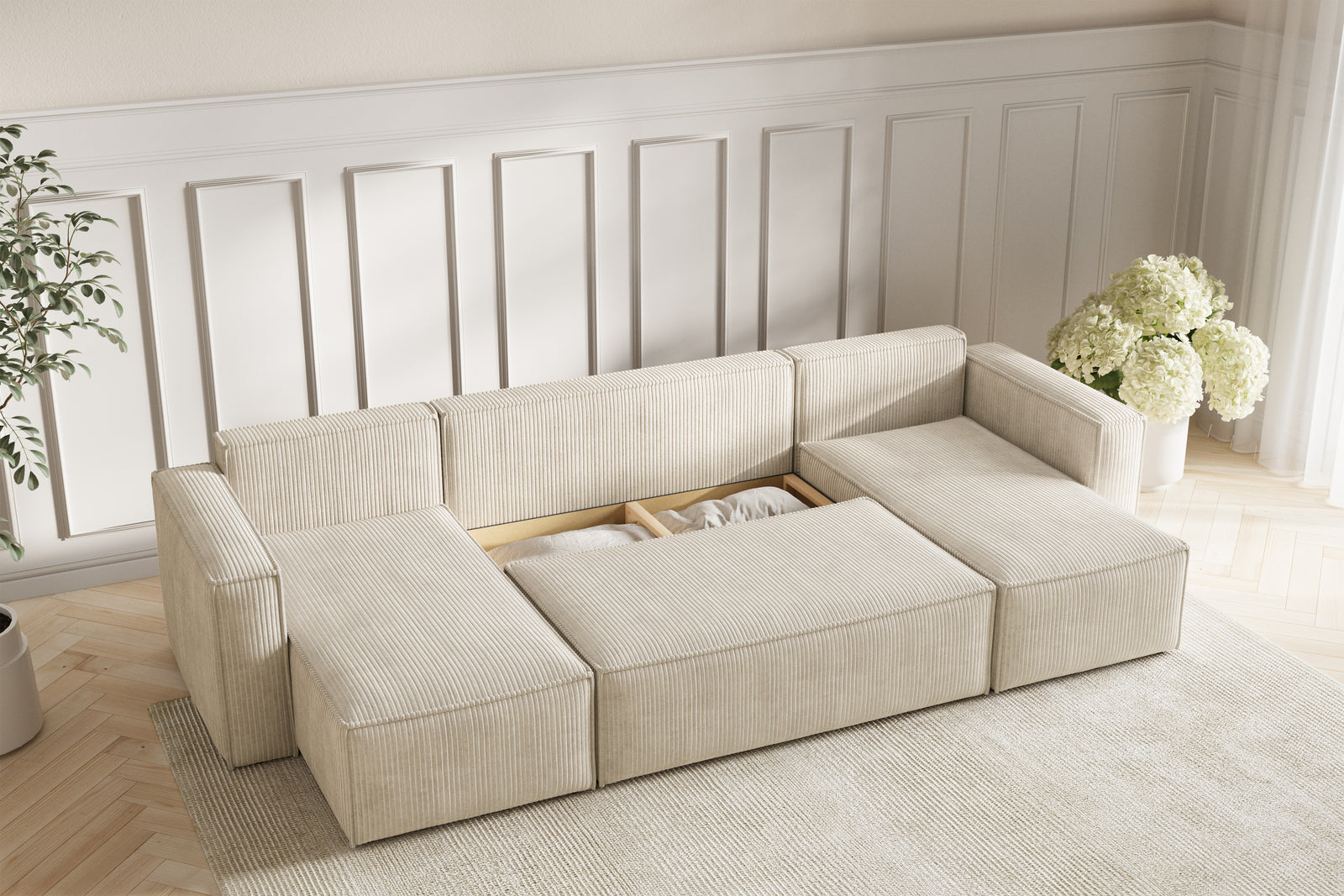 Neo Sovesofa U - Velvet Ivory