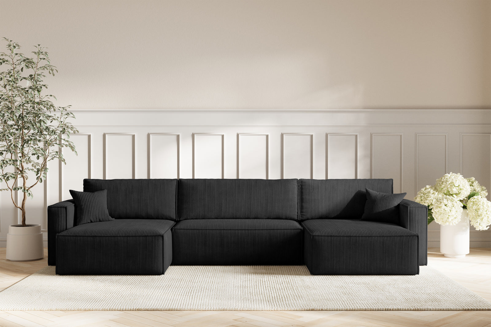 Neo Sovesofa U XL - Velvet Black