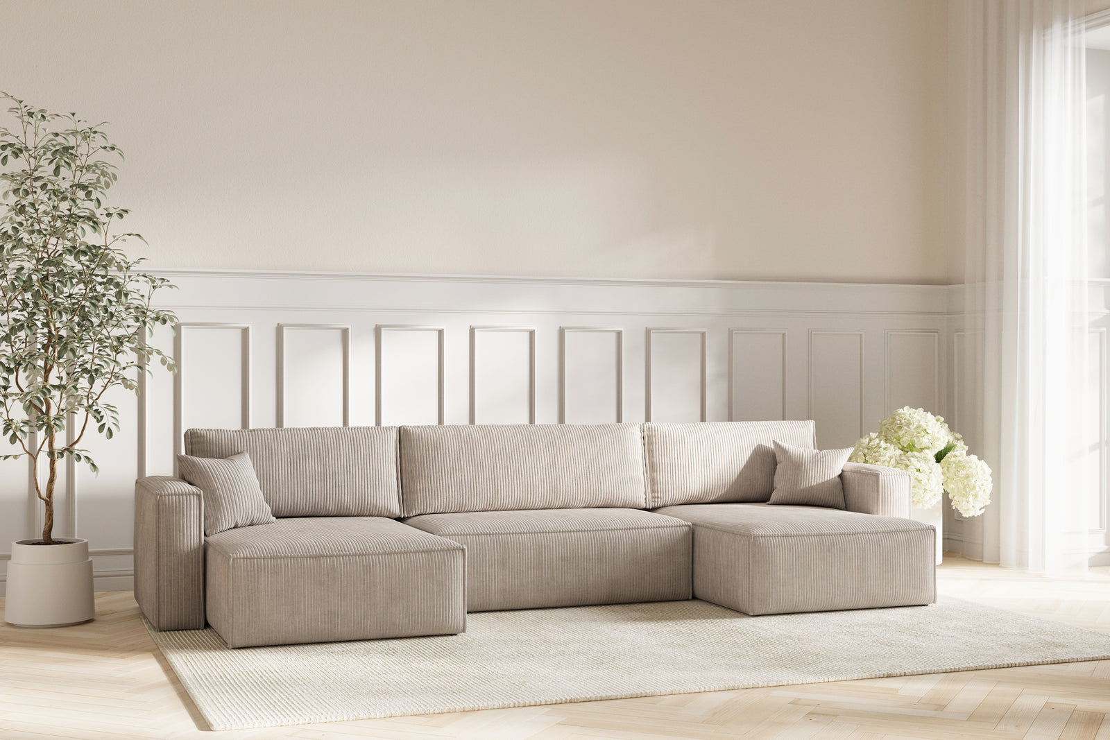 Neo Sovesofa U XL - Velvet Beige