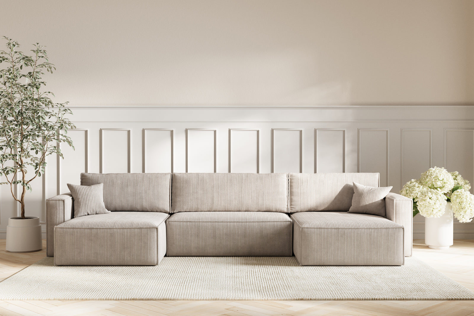 Neo Sovesofa U XL - Velvet Beige