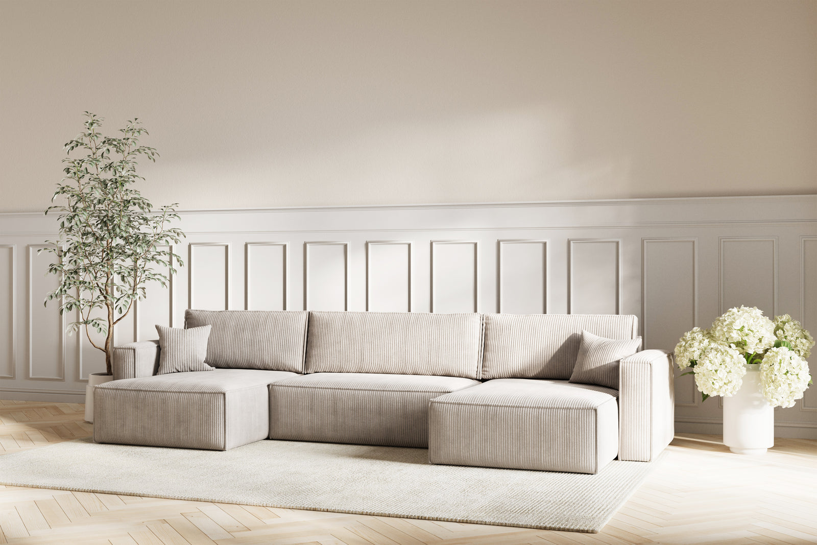 Neo Sovesofa U XL - Velvet Beige