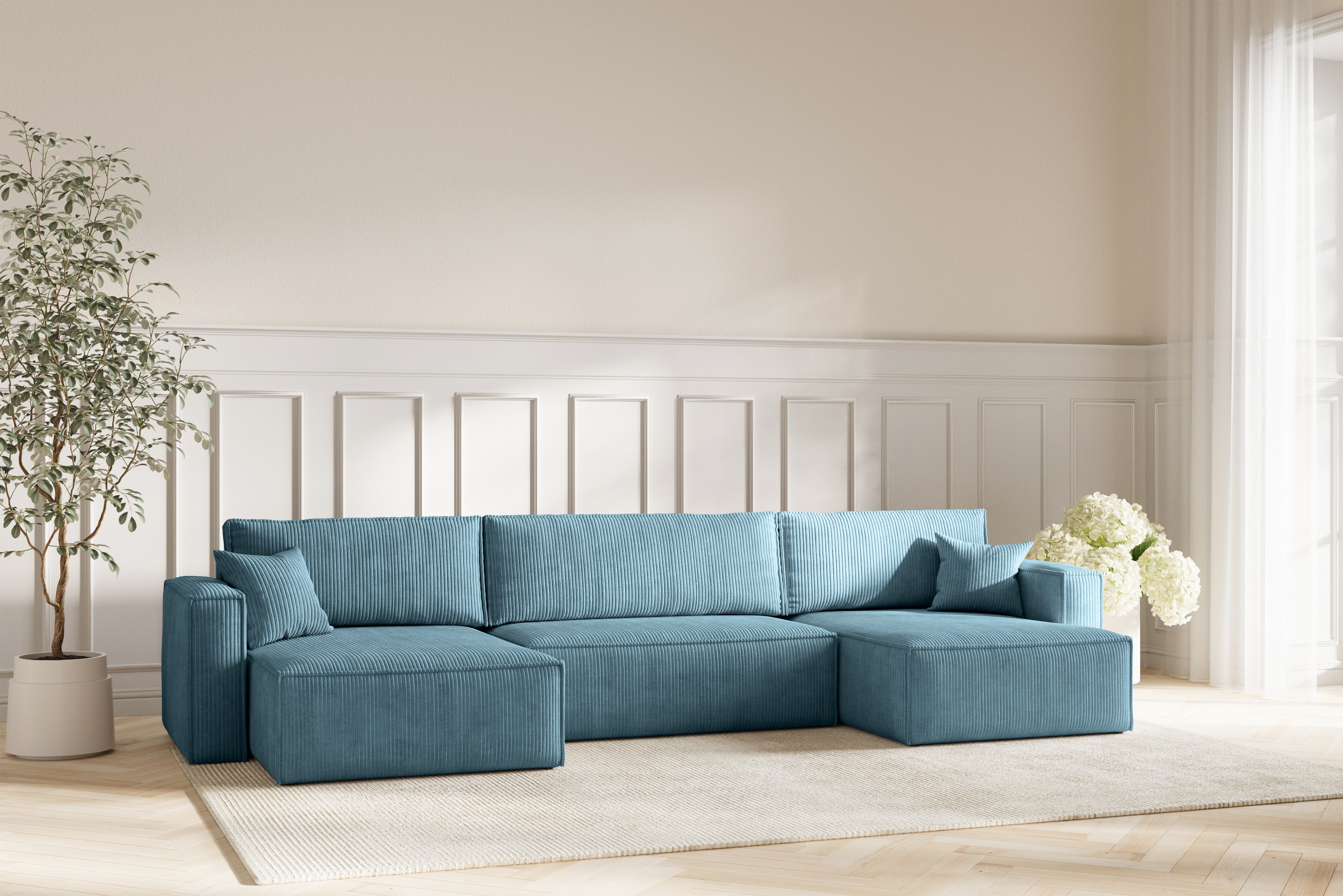 Neo Sovesofa U XL - Velvet Blue
