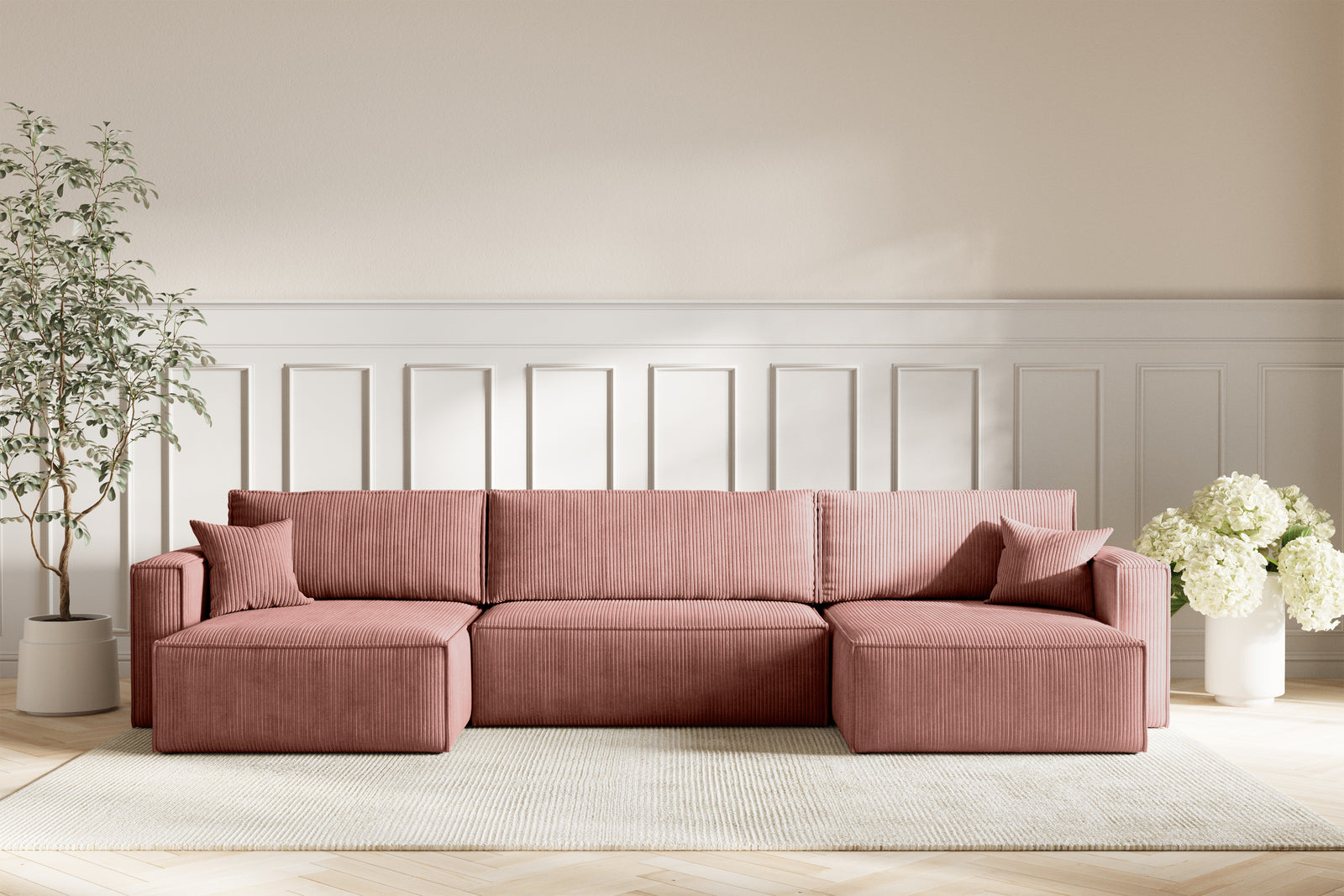 Neo Sovesofa U XL - Velvet Blush