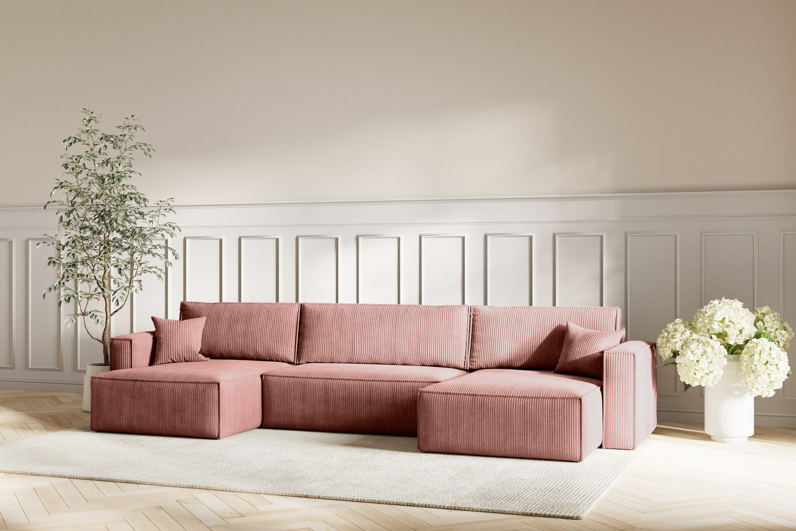 Neo Sovesofa U XL - Velvet Blush