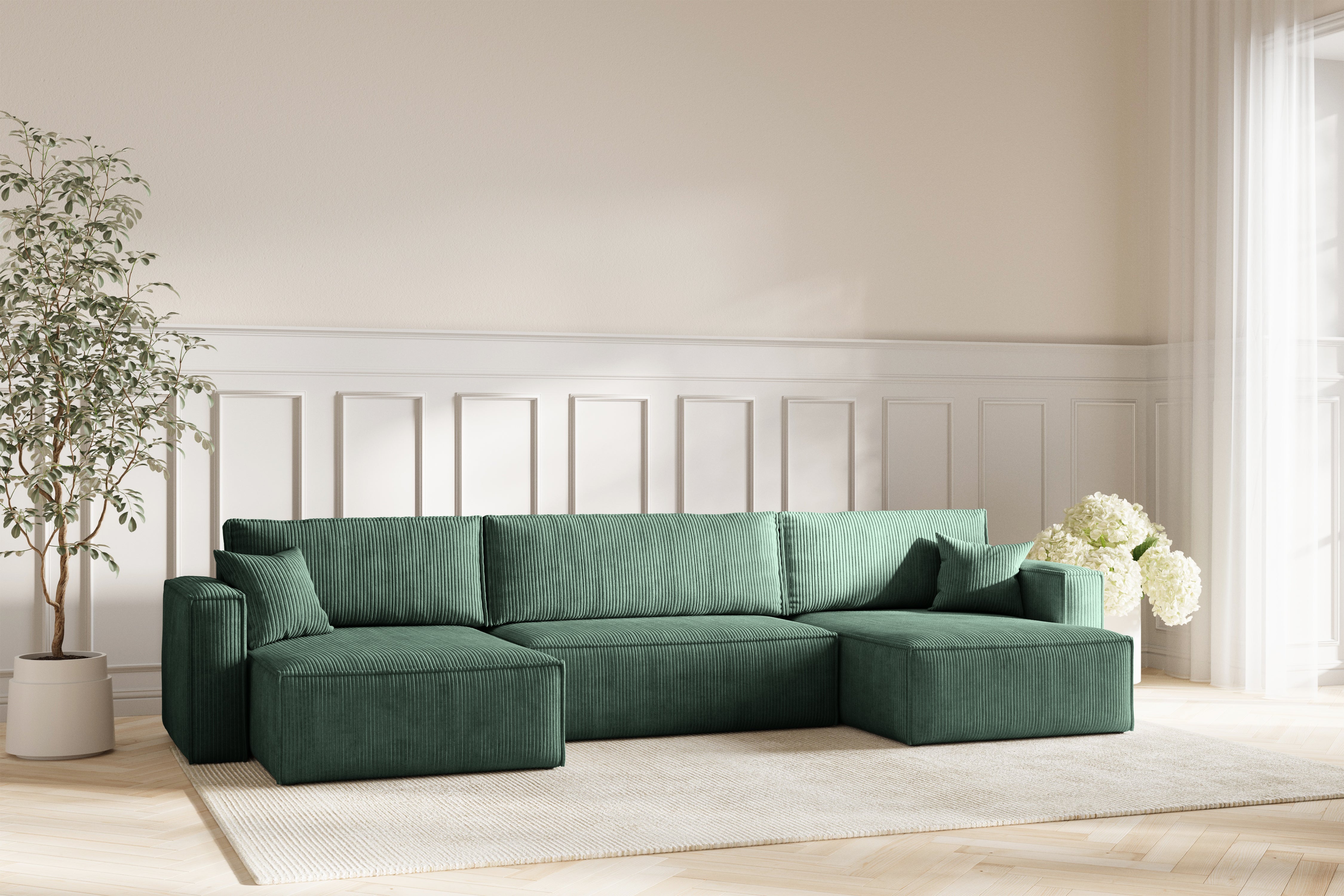 Neo Sovesofa U XL - Velvet Green
