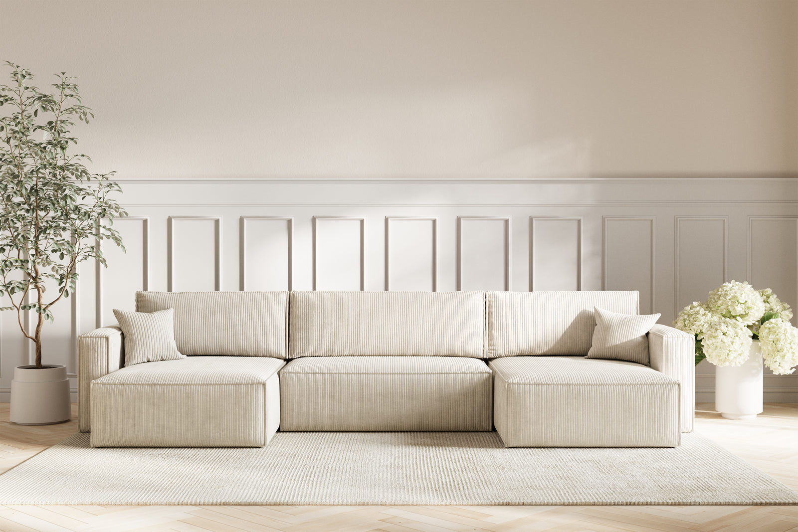 Neo Sovesofa U XL - Velvet Ivory