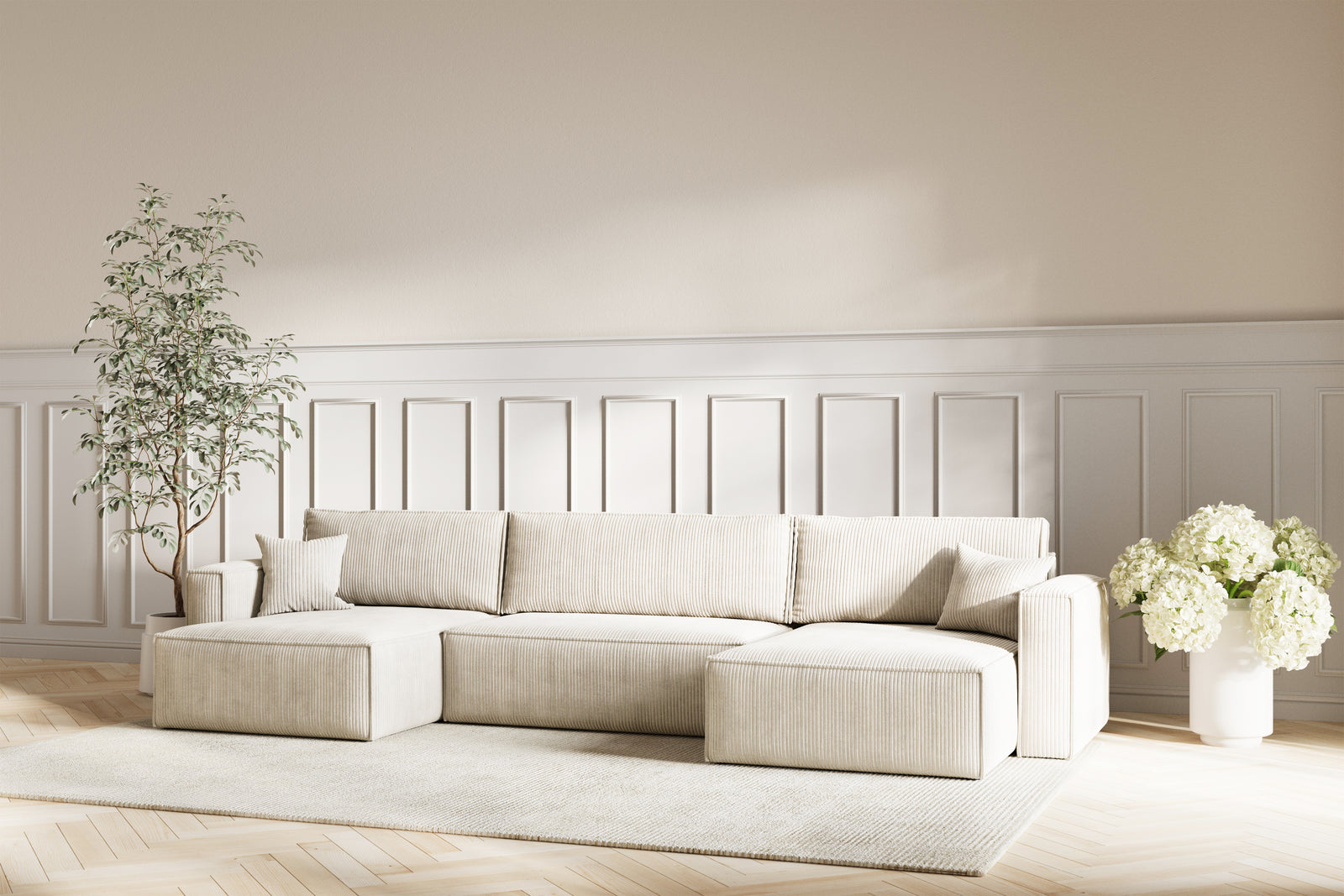Neo Sovesofa U XL - Velvet Ivory
