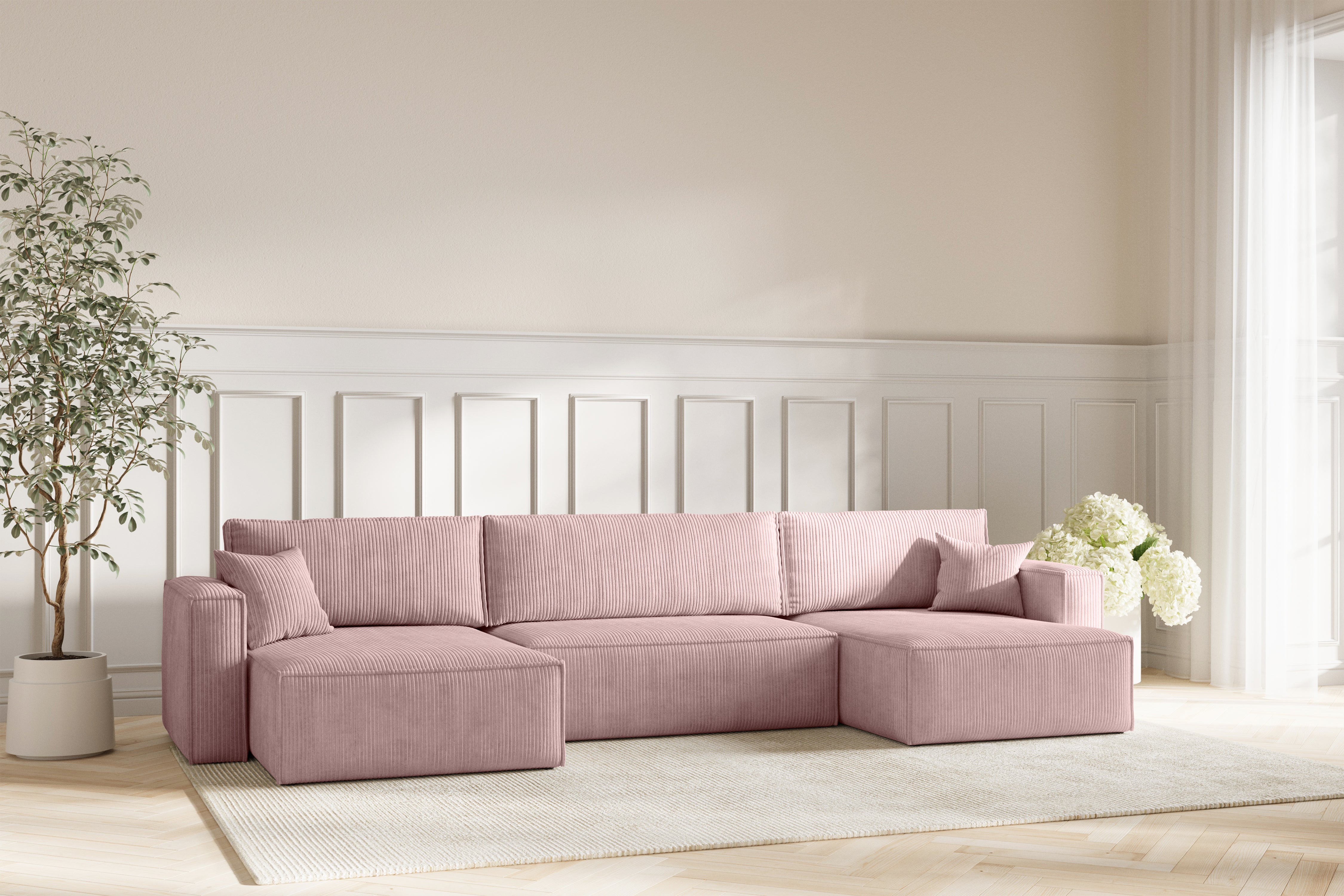 Neo Sovesofa U XL - Velvet Rose