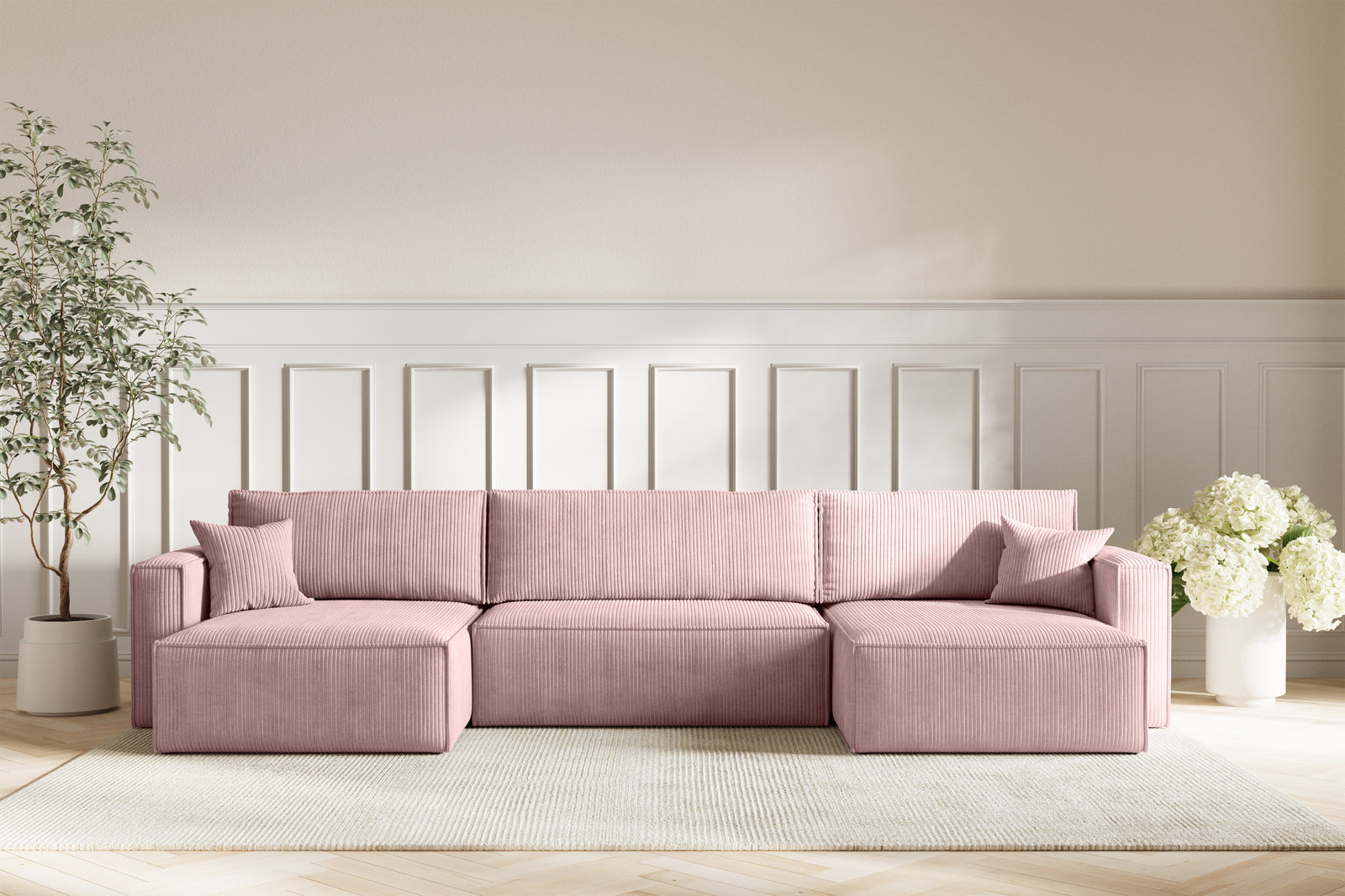 Neo Sovesofa U XL - Velvet Rose