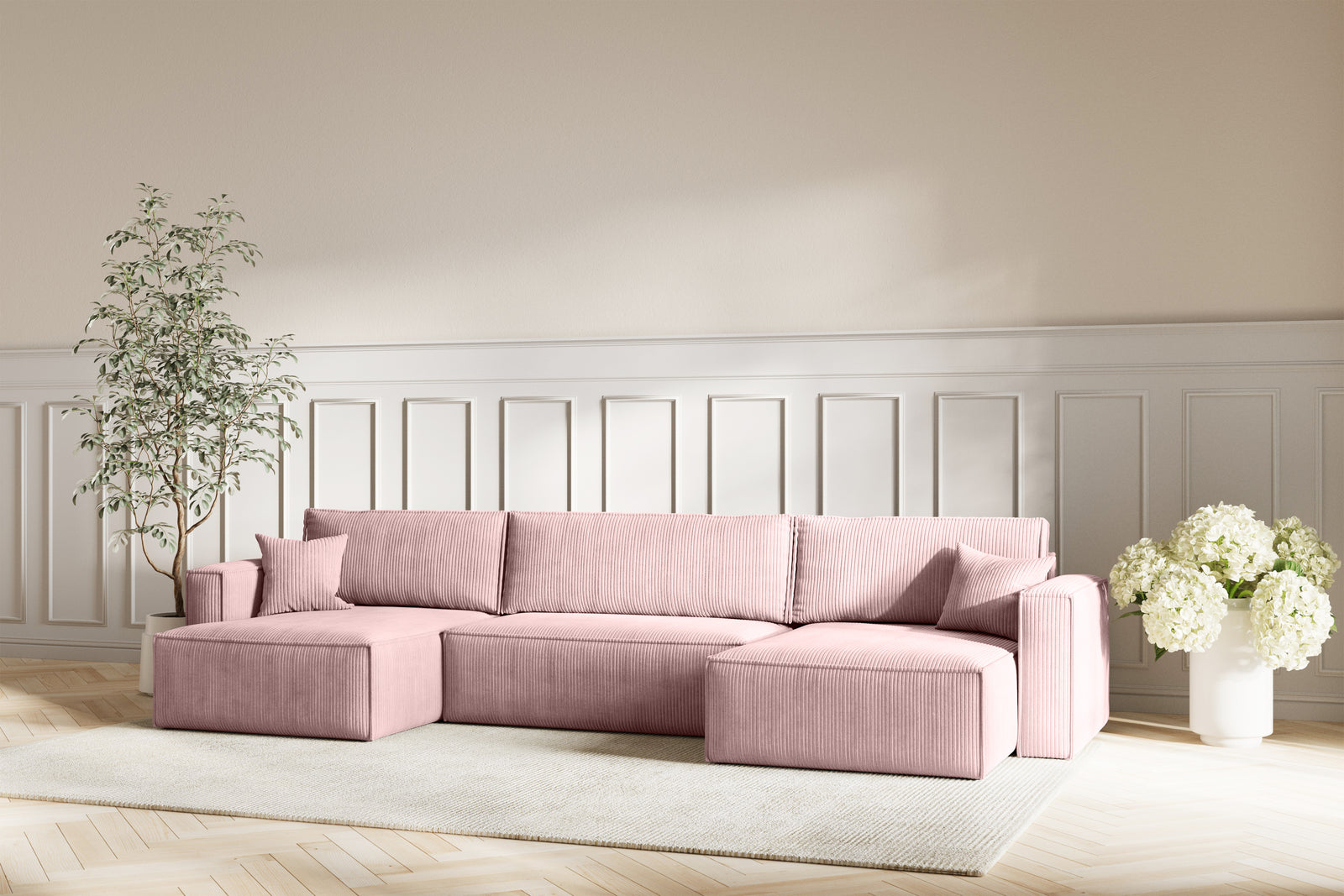 Neo Sovesofa U XL - Velvet Rose