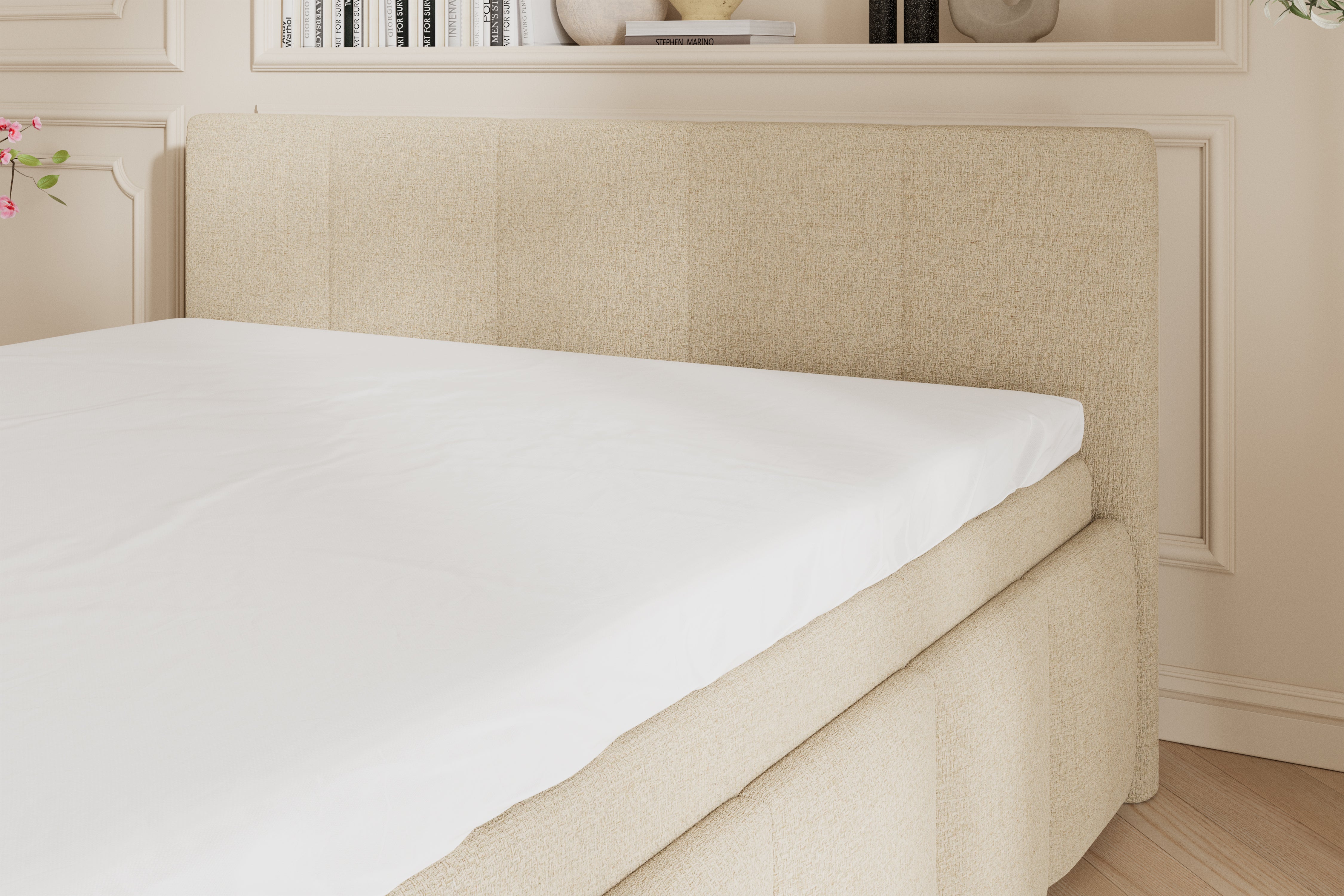 SÖVNN Neva sengeramme - 180x200 - Lys beige