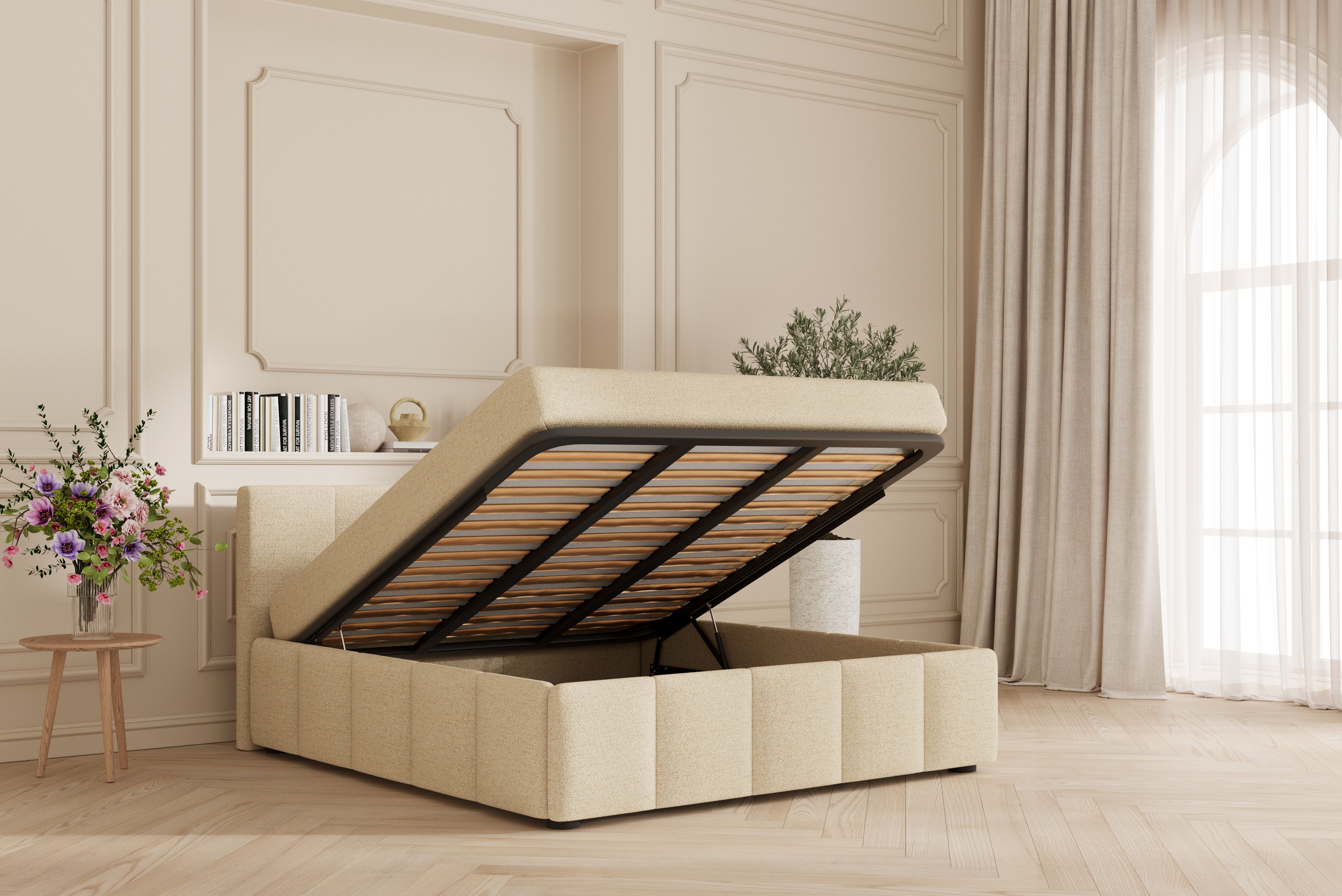 SÖVNN Neva sengeramme - 180x200 - Lys beige