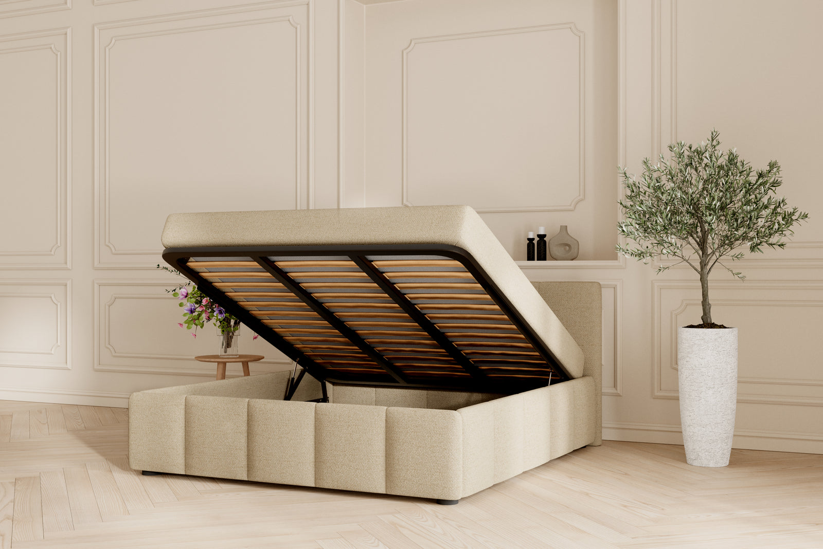 SÖVNN Neva sengeramme - 180x200 - Sand