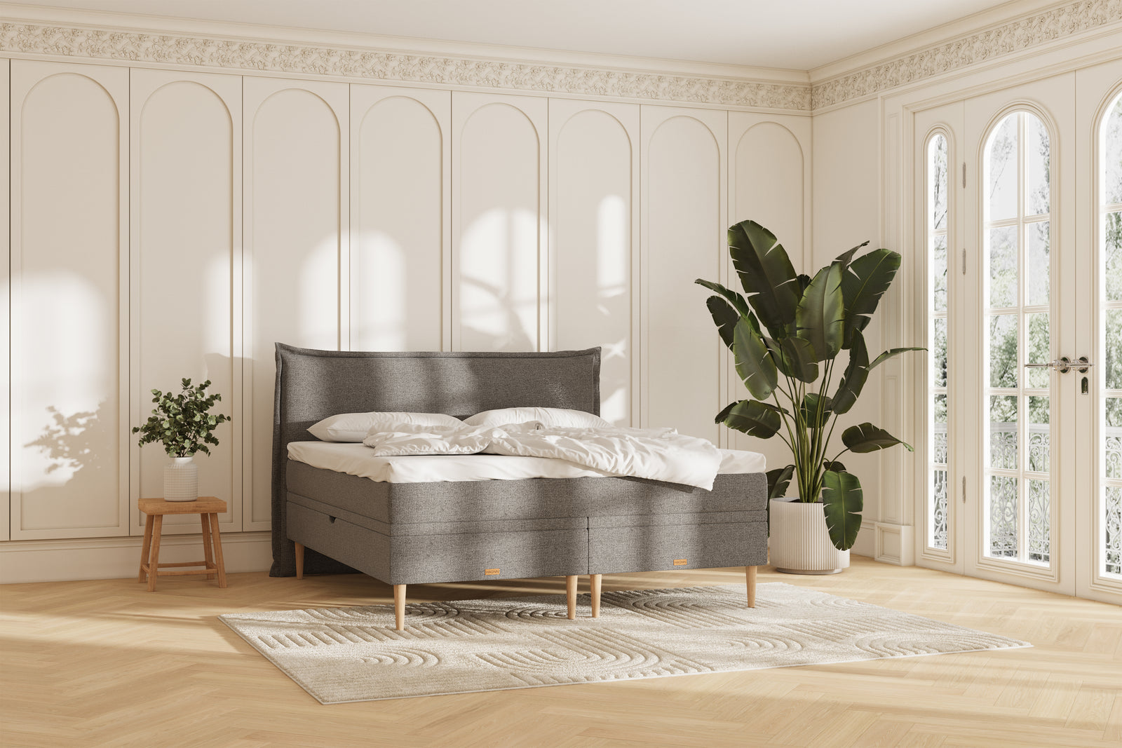 Noor Opbevaringsseng - 180x200 - grey