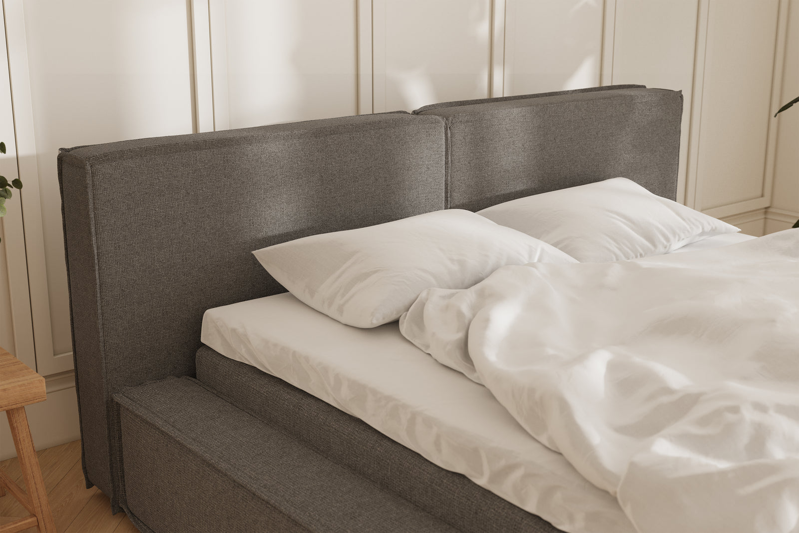 Oria sengeramme - 160x200 - grey