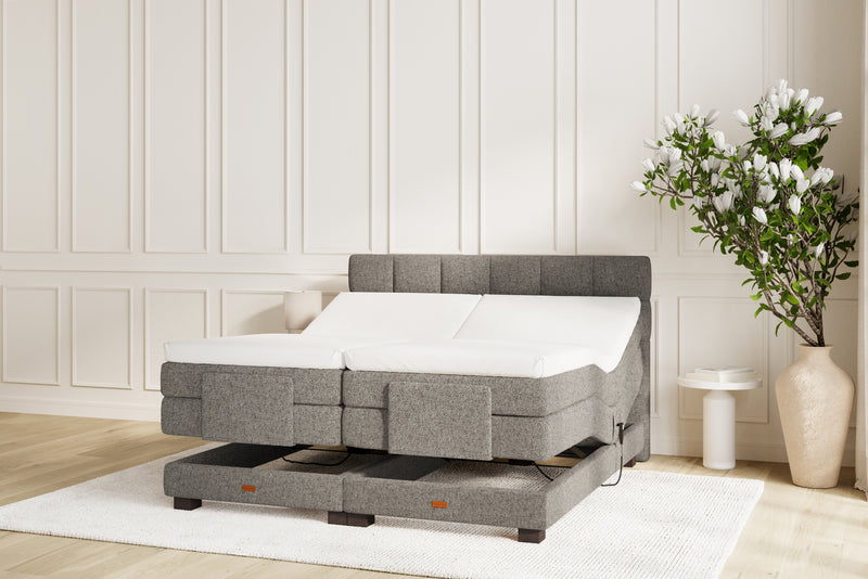 SÖVNN Osva Elevationsseng - 90x200 - Grå