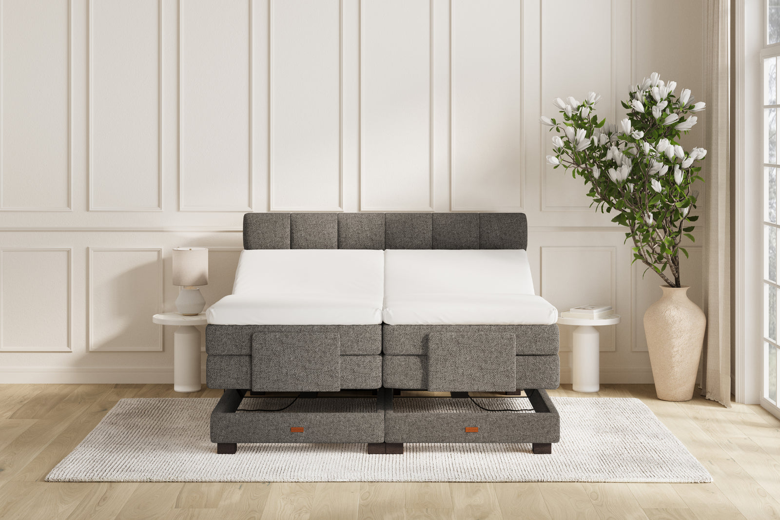 SÖVNN Osva Elevationsseng - 90x200 - Grå