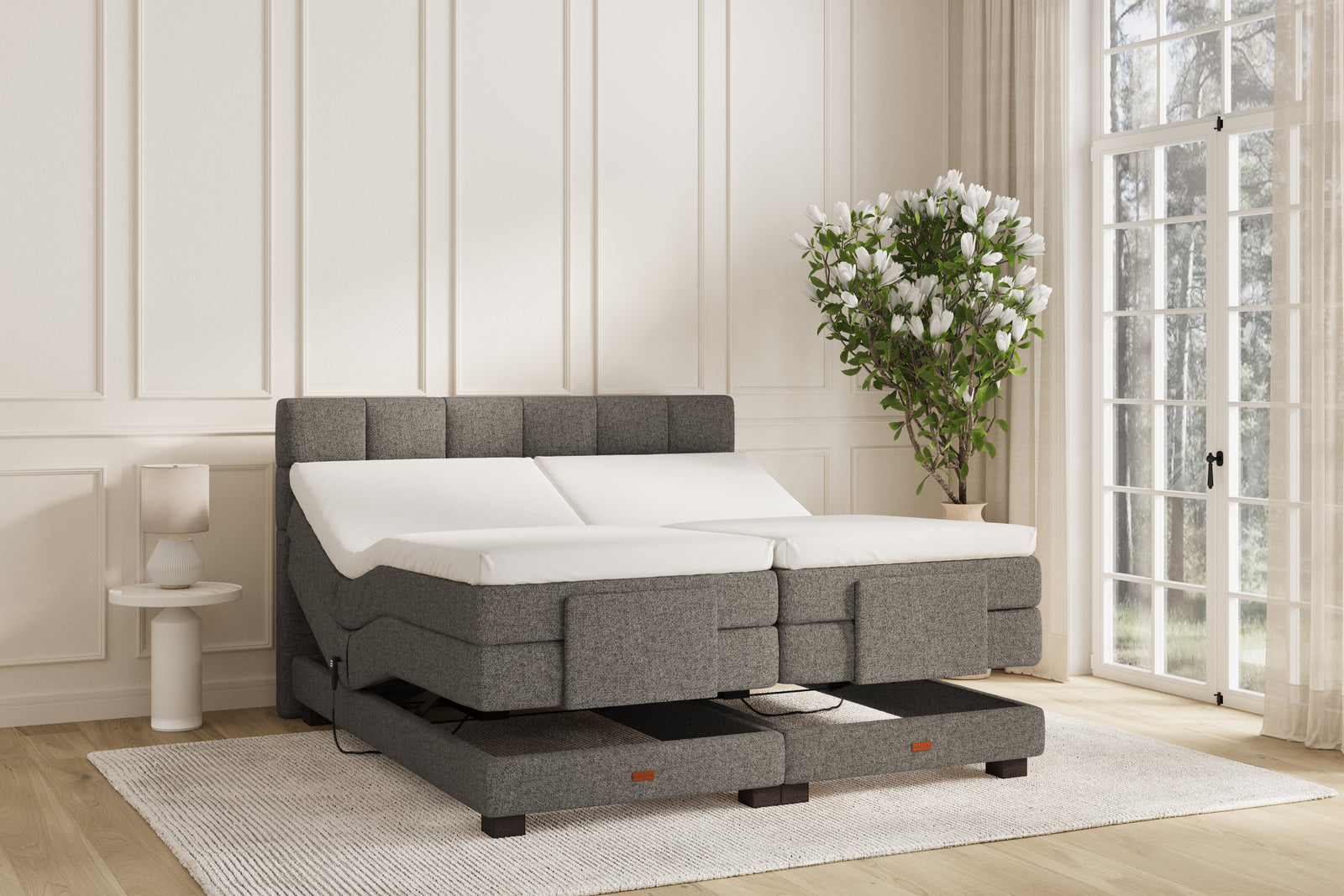 SÖVNN Osva Elevationsseng - 90x200 - Grå