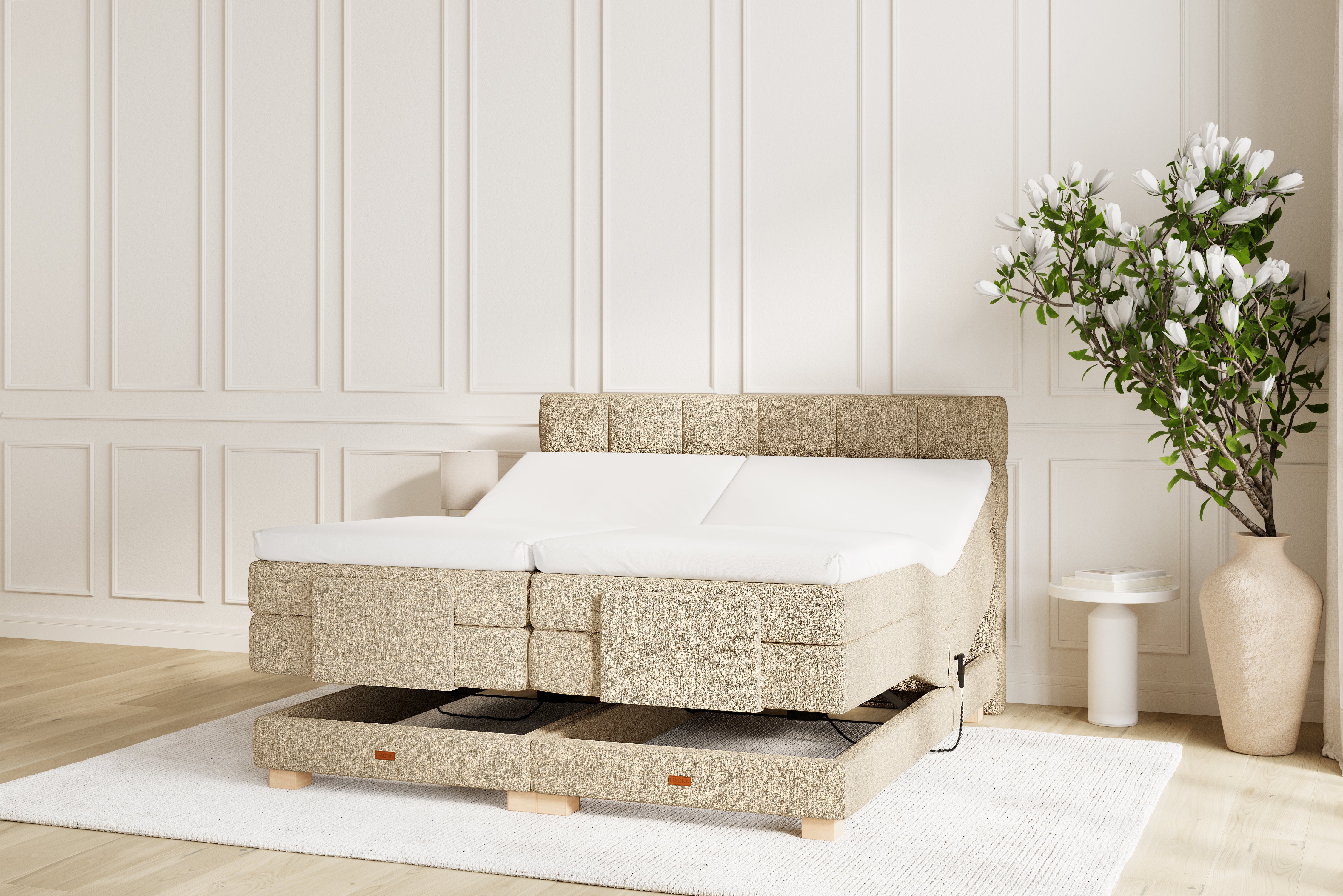 SÖVNN Osva Elevationsseng - 140x200 - Sand