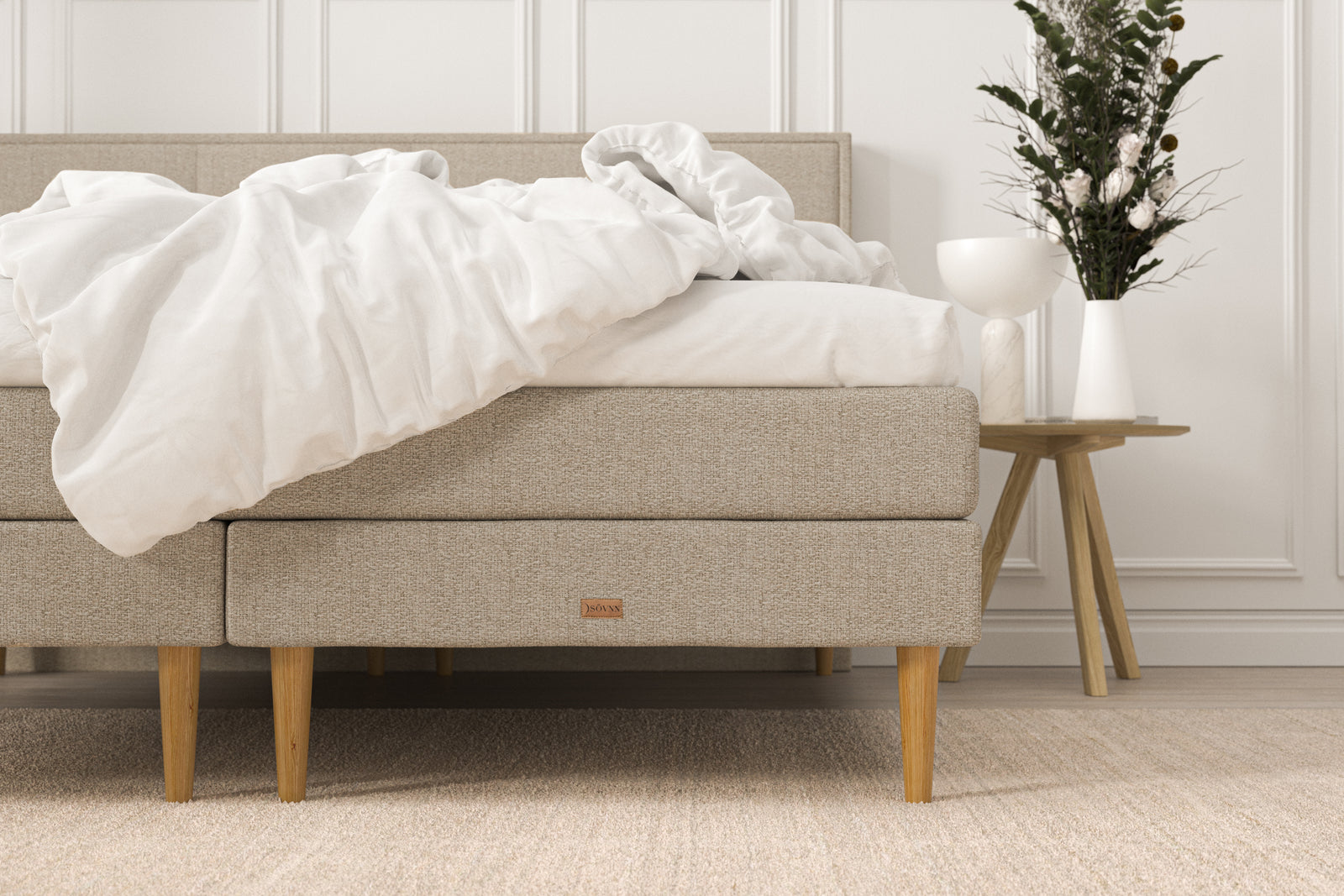 SÖVNN Luna Kontinentalseng - 180x200 - Sand