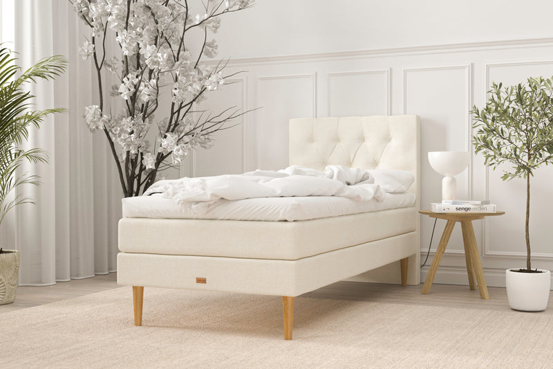 SÖVNN Emma Kontinentalseng - 90x200 - Lys beige