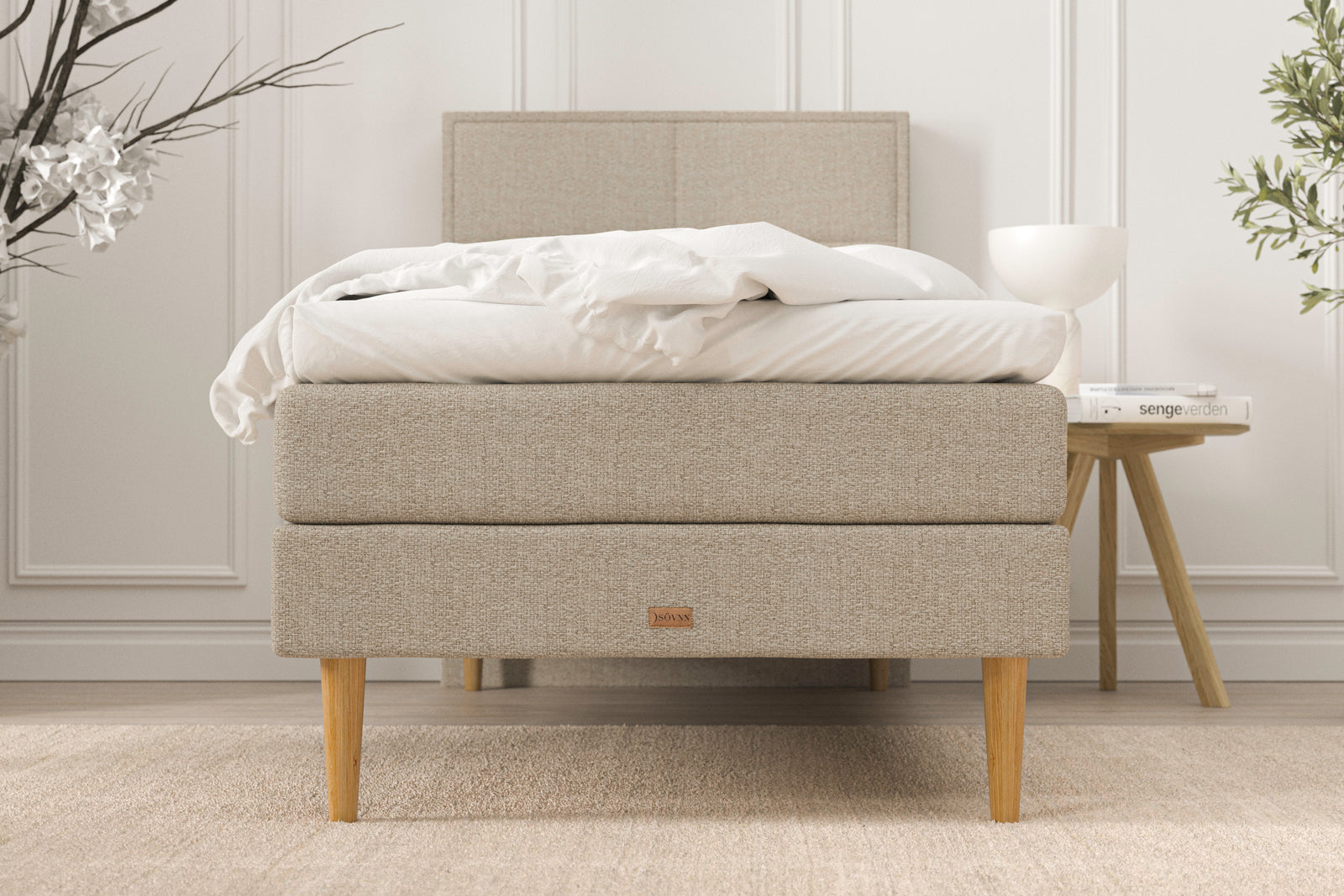 SÖVNN Emma Kontinentalseng - 80x200 - Sand