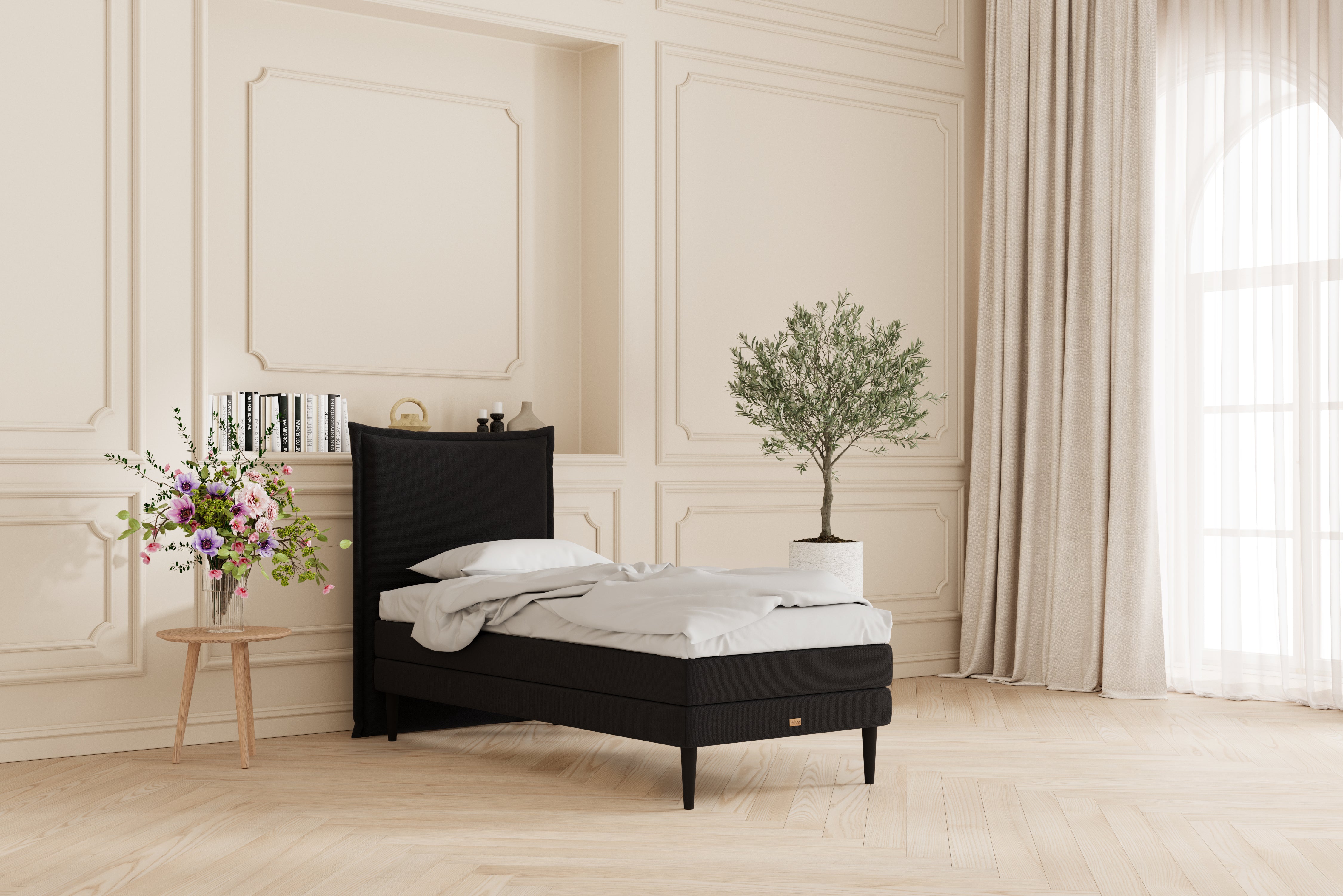 SÖVNN Prestige Kontinentalseng - 90x200 - Sort