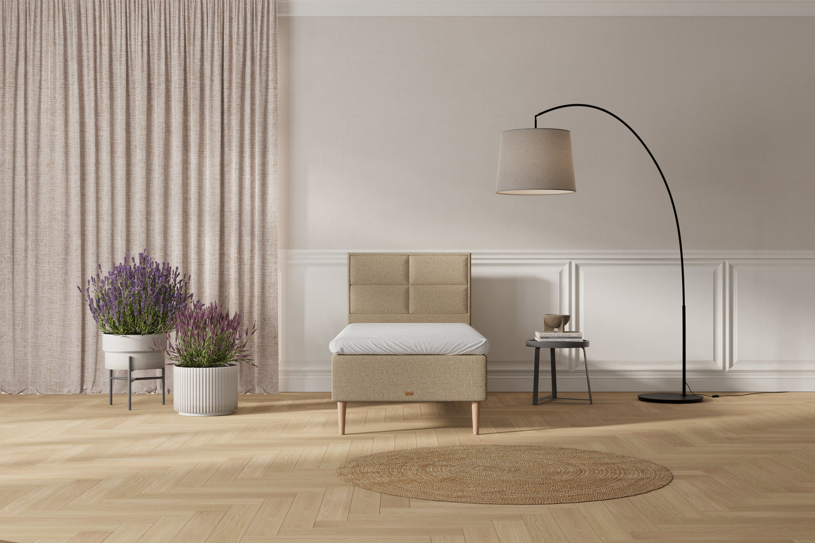 SÖVNN Saga Boxmadras - 80x200 - Sand