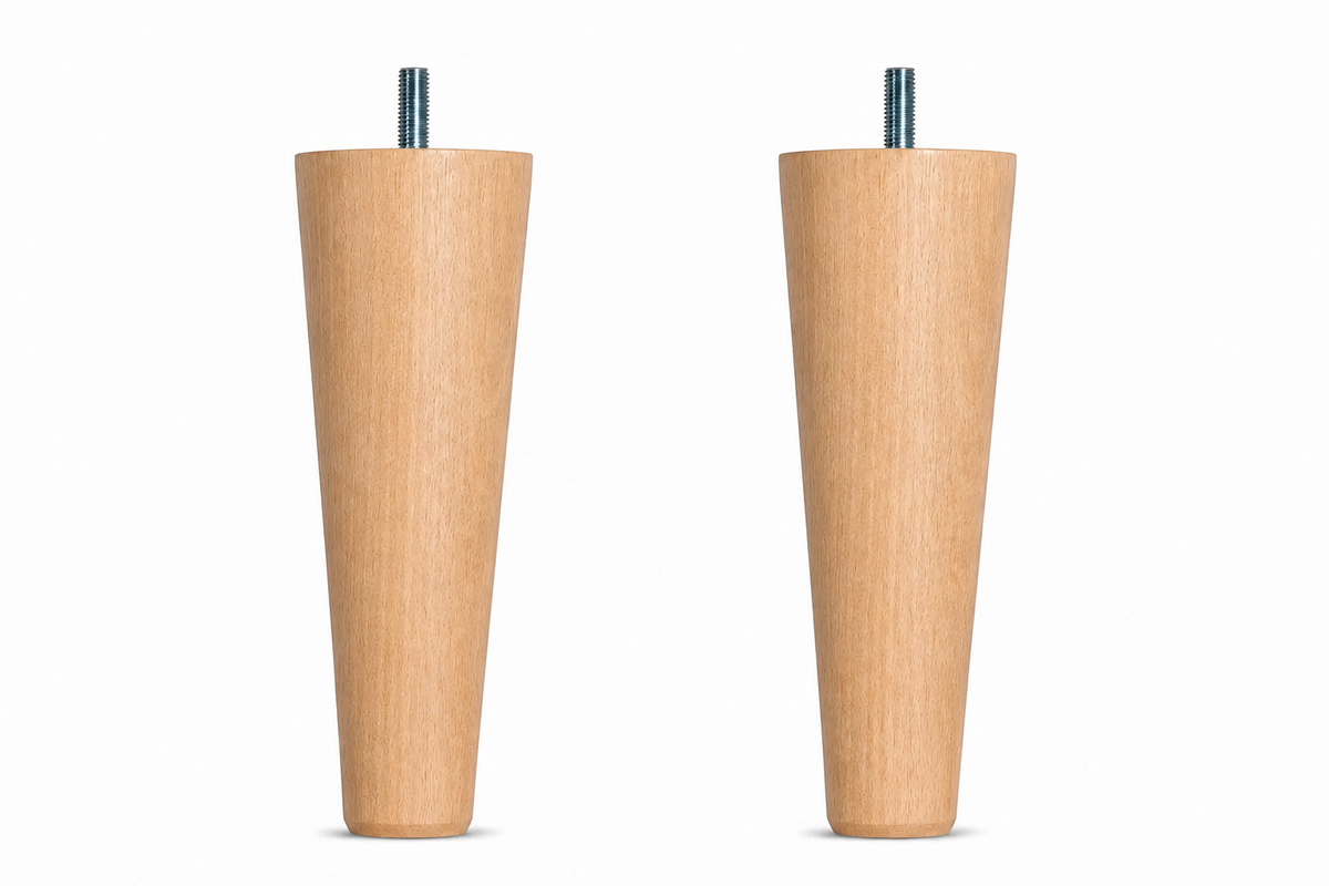 Sengeben - Birk Eg - 18 cm - Sæt à 4 stk.