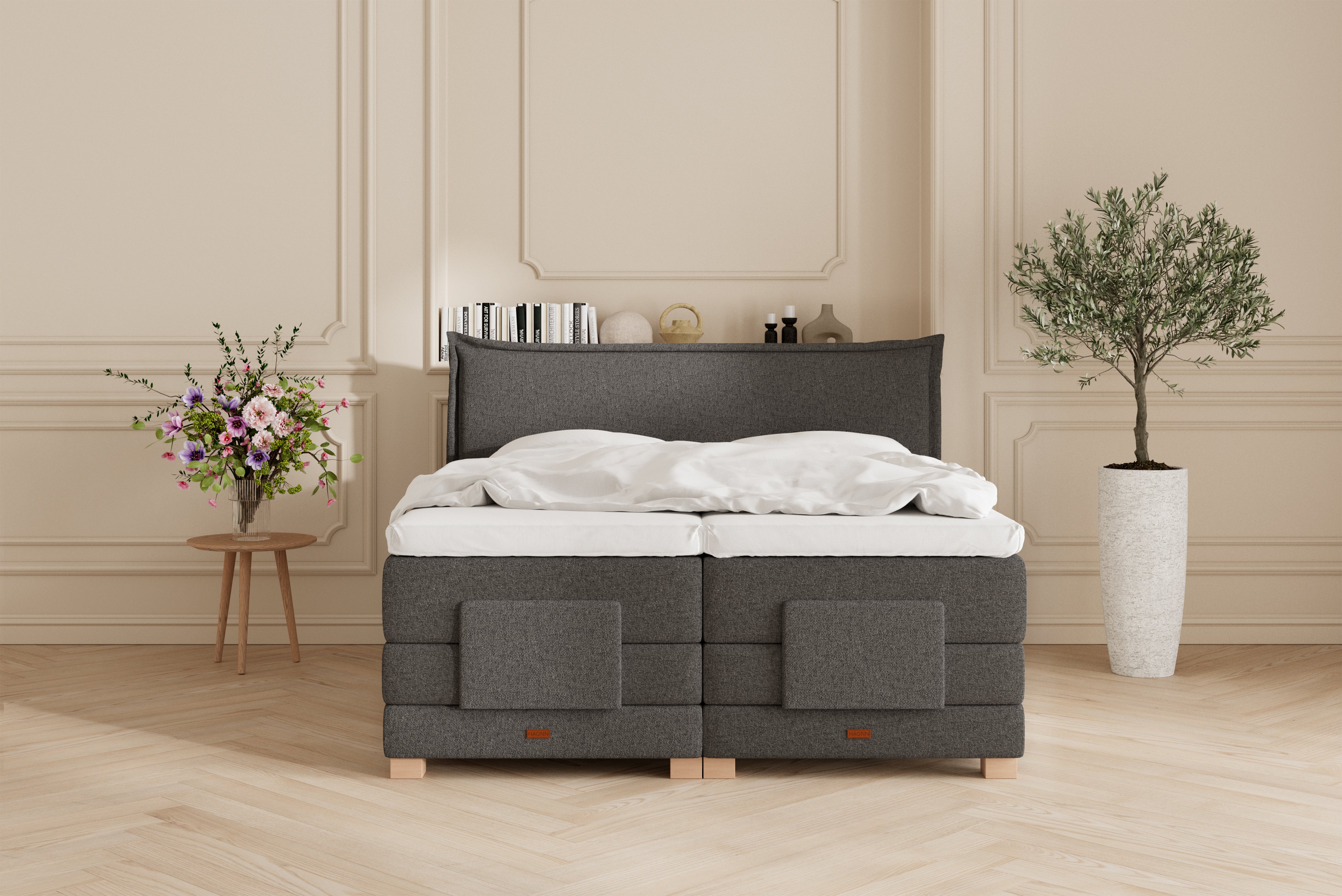 SÖVNN Silva Elevationsseng - 160x200 - Grå