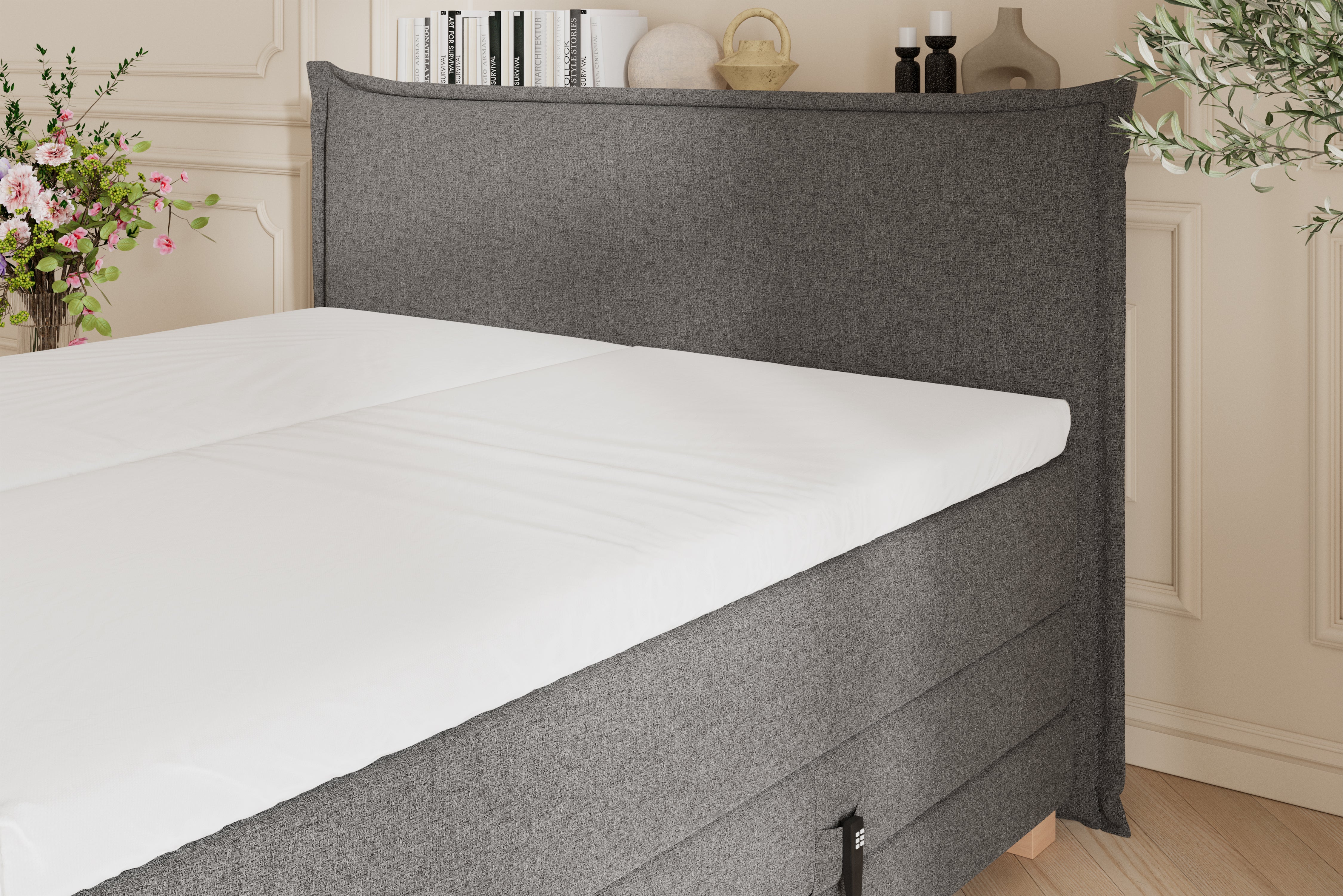 SÖVNN Silva Elevationsseng - 160x200 - Grå