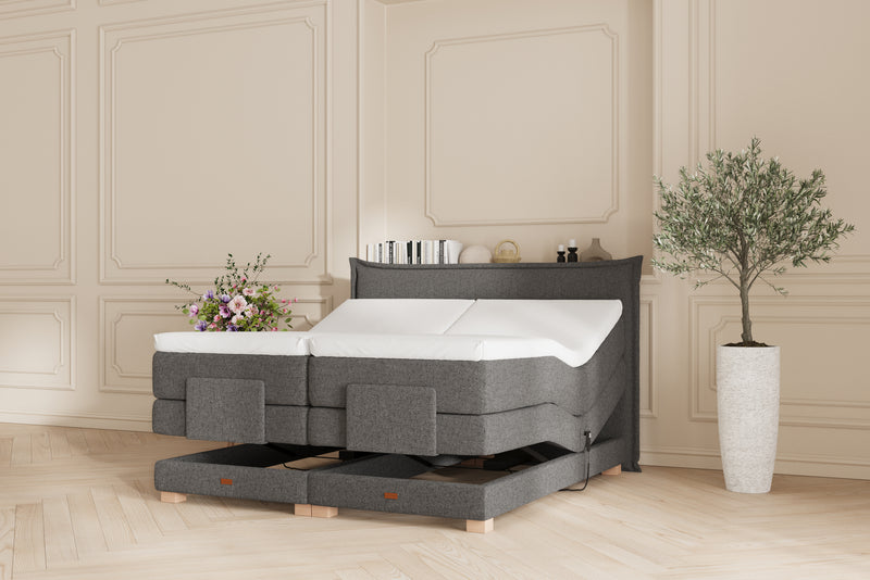 SÖVNN Silva Elevationsseng - 180x200 - Grå