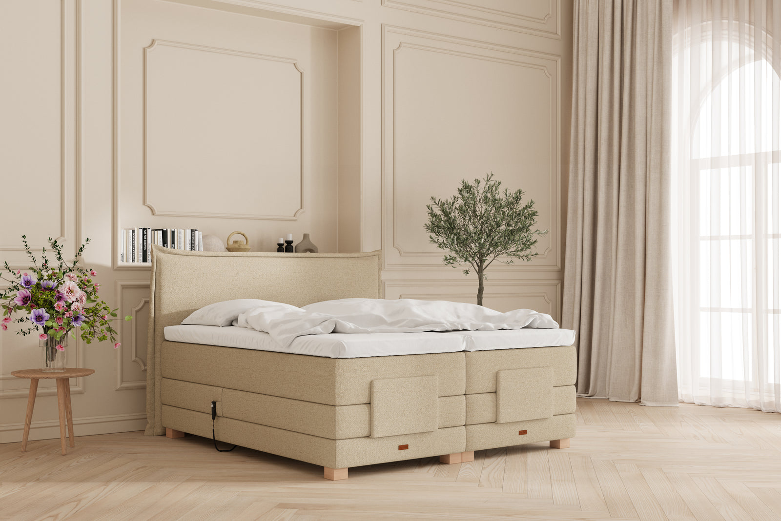 SÖVNN Silva Elevationsseng - 160x200 - Sand