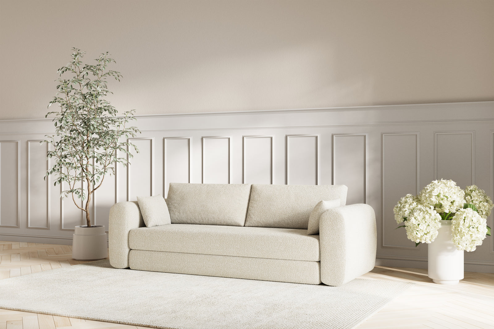 Lea Sovesofa - Bouclé Beige