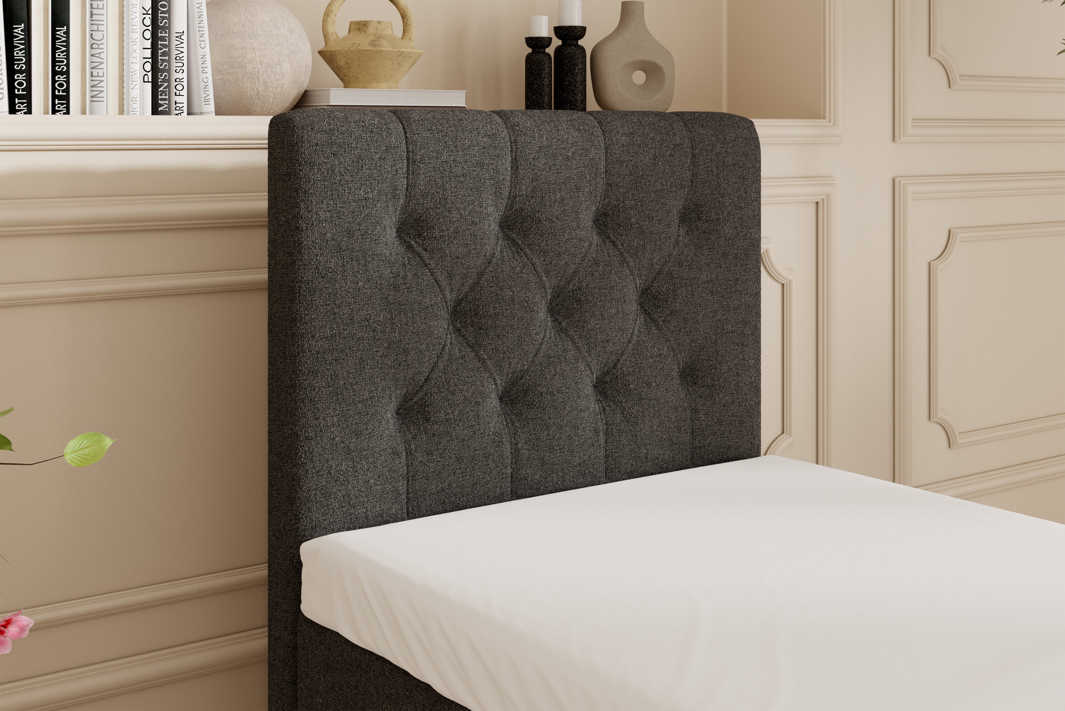 SÖVNN Vera Boxseng Med Opbevaring - 90x200 - Grå