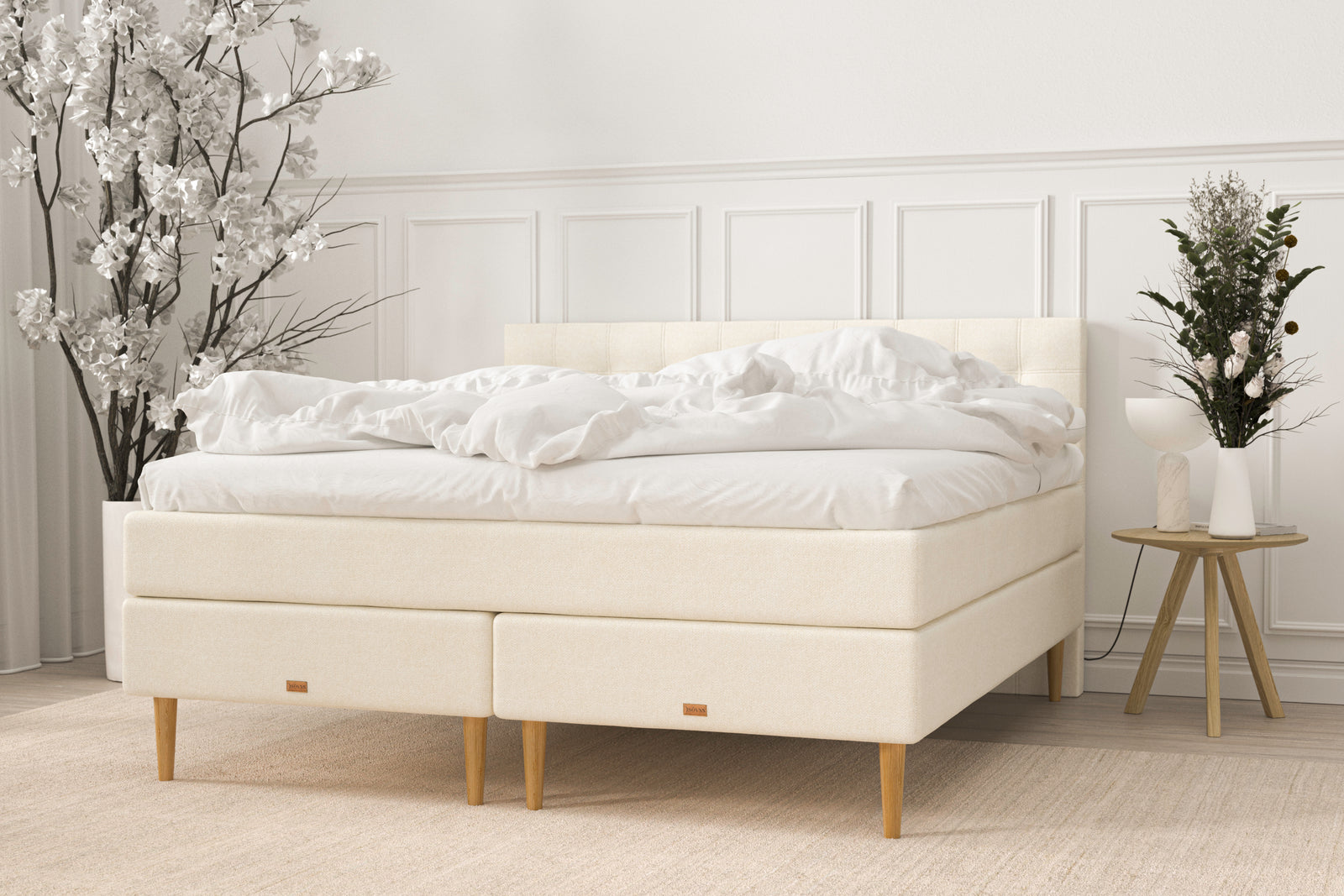 SÖVNN Maya Kontinentalseng - 210x210 - Lys Beige