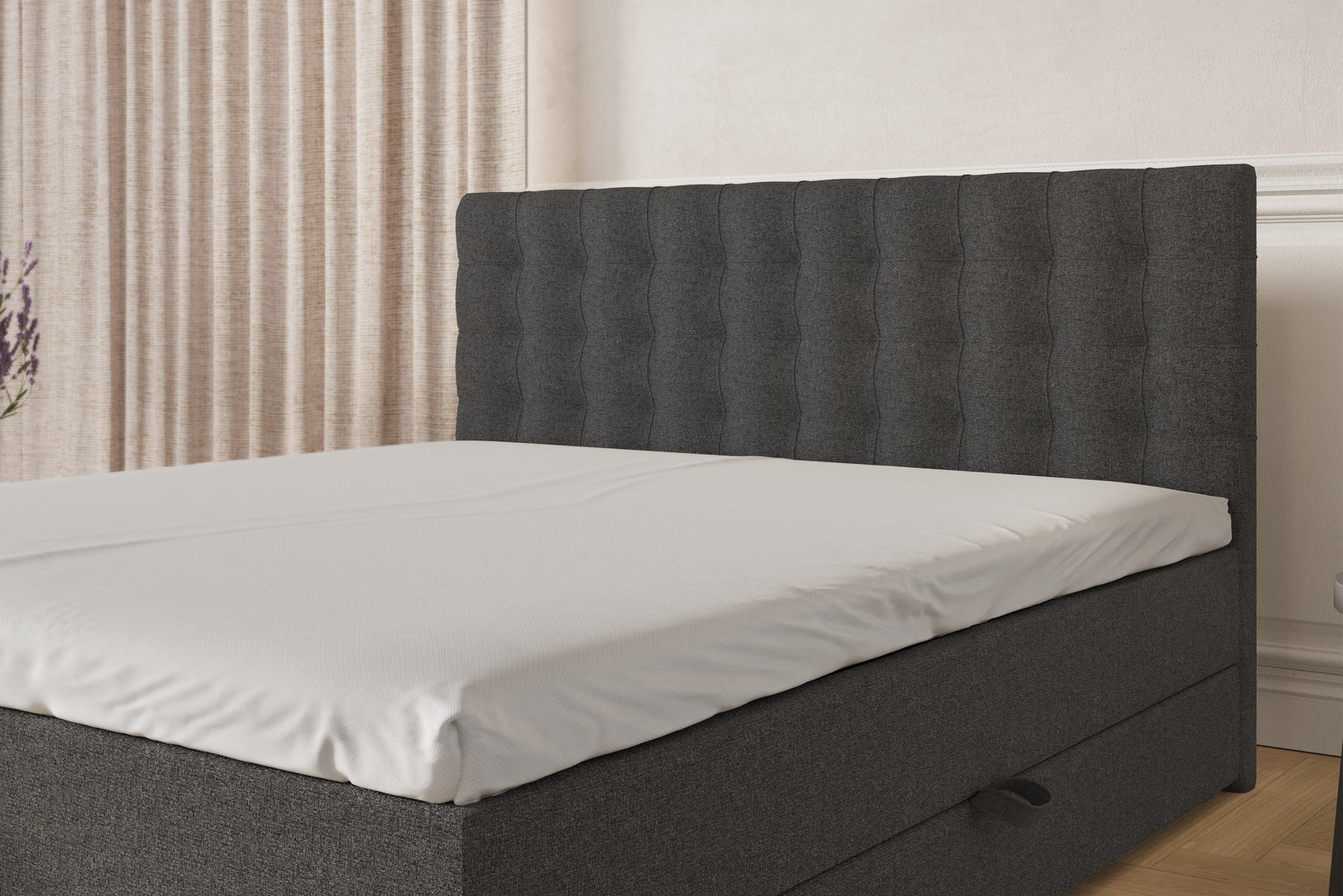 SÖVNN Xtra Boxseng Med Opbevaring - 160x200 - Grå