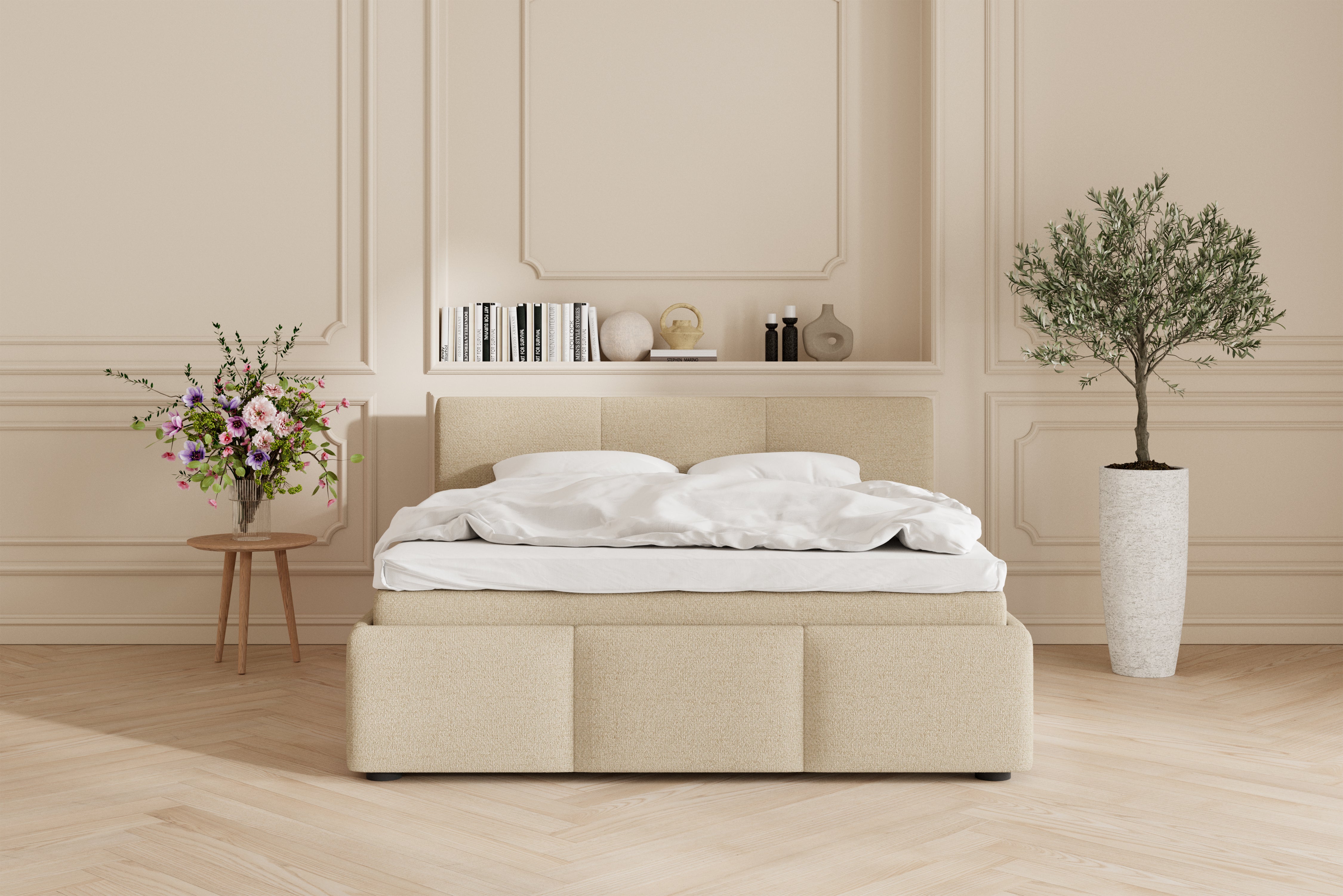 SÖVNN Ziva sengeramme - 180x200 - Lys beige
