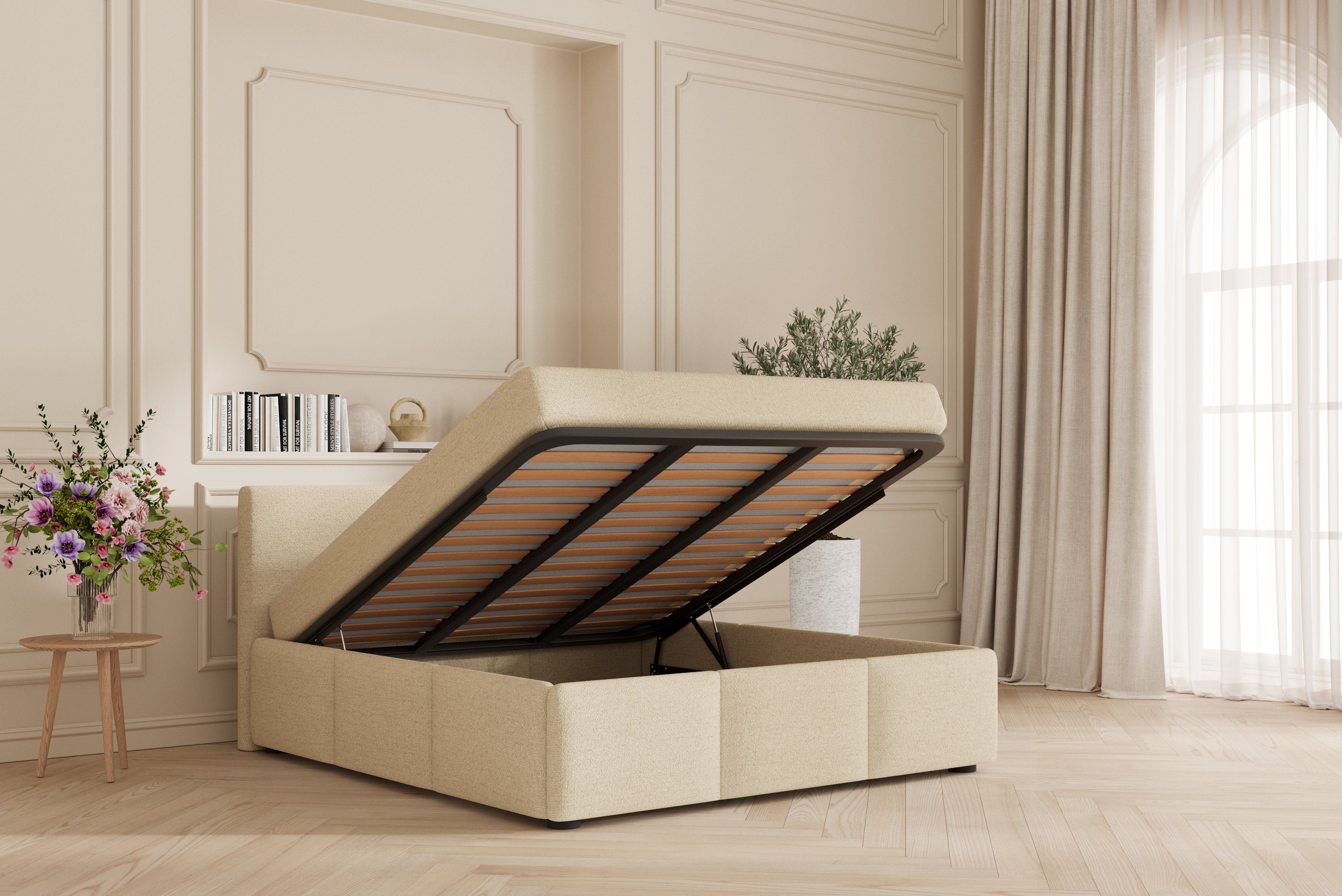 SÖVNN Ziva sengeramme - 180x200 - Lys beige
